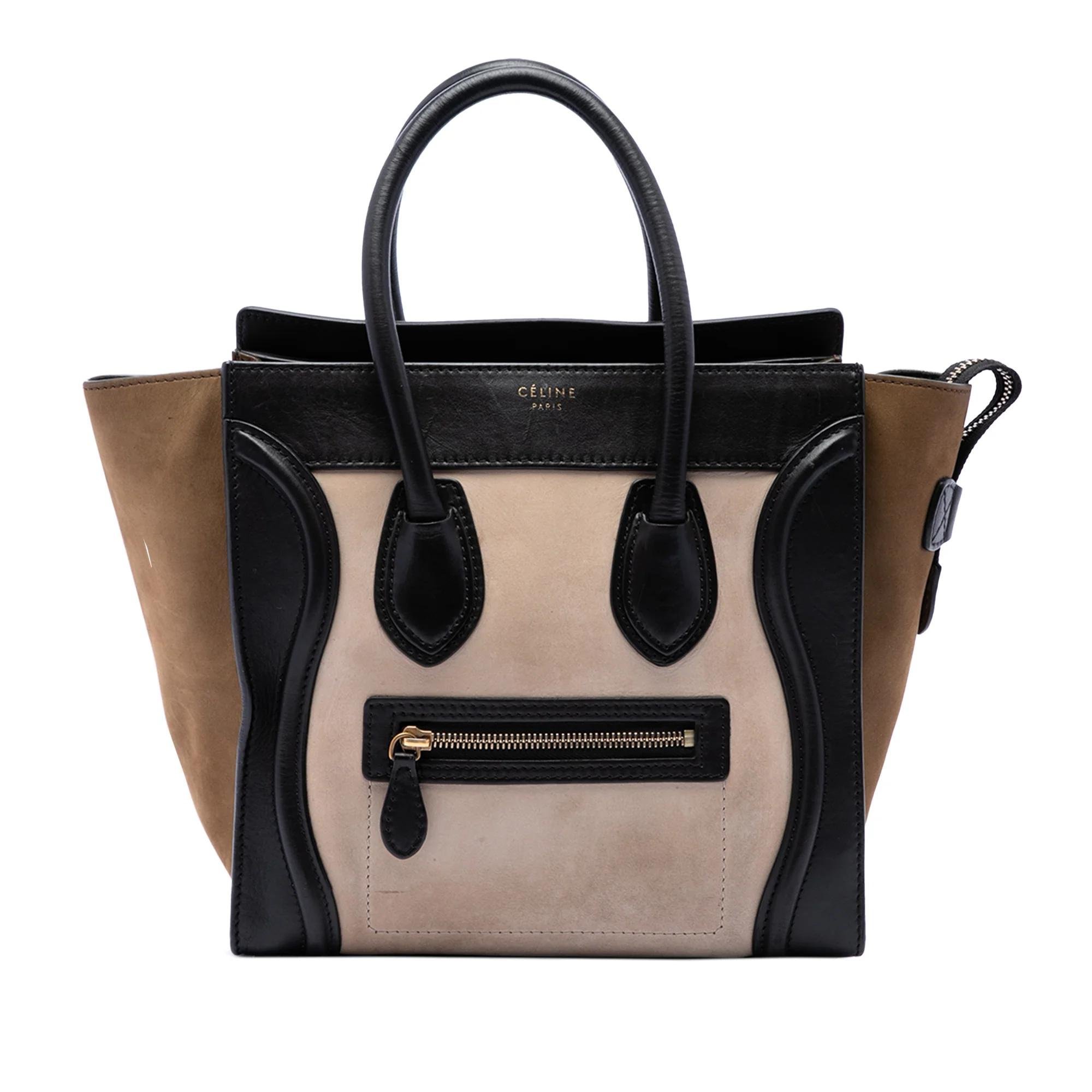 Luggage pony-style calfskin handbag