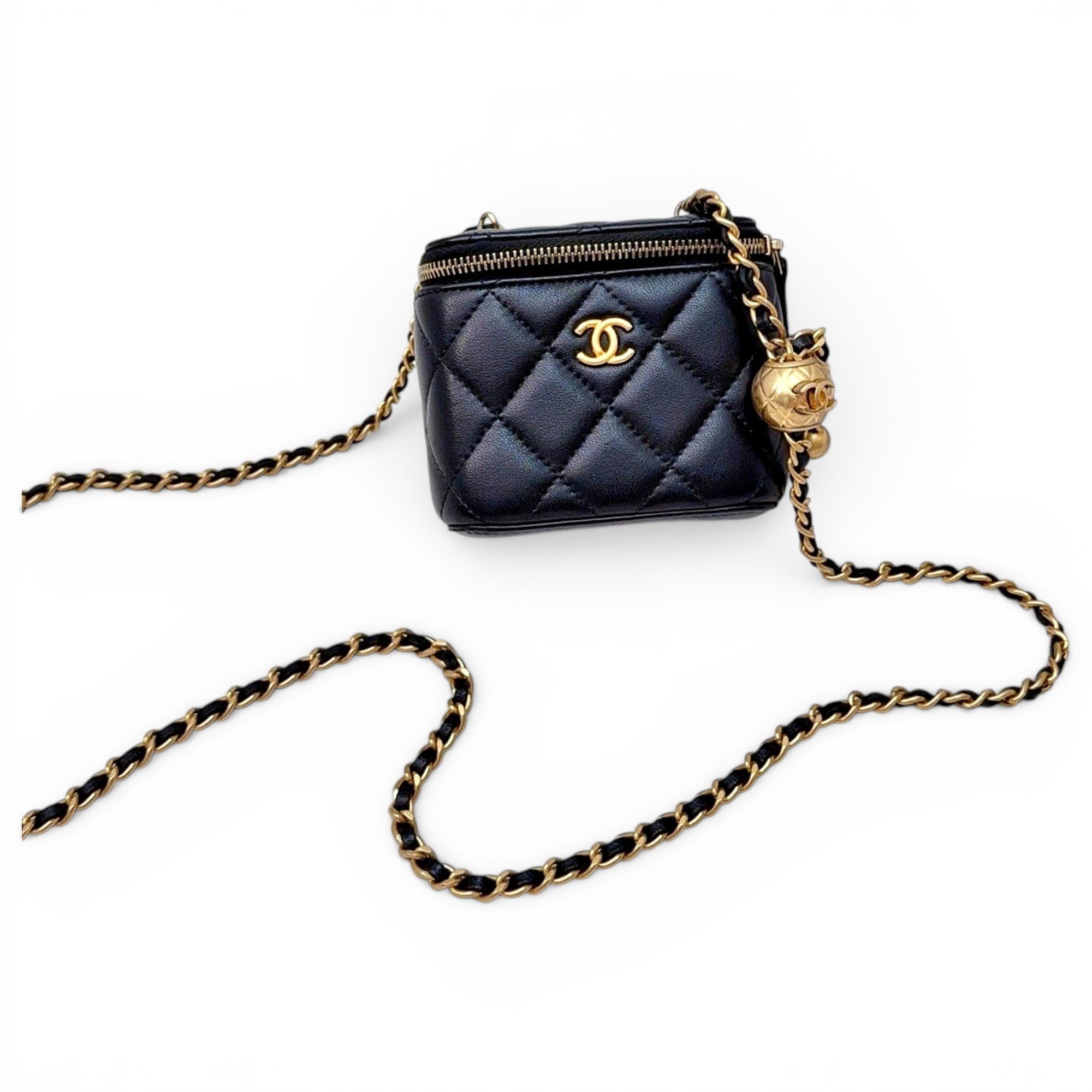 Trendy CC Vanity leather handbag