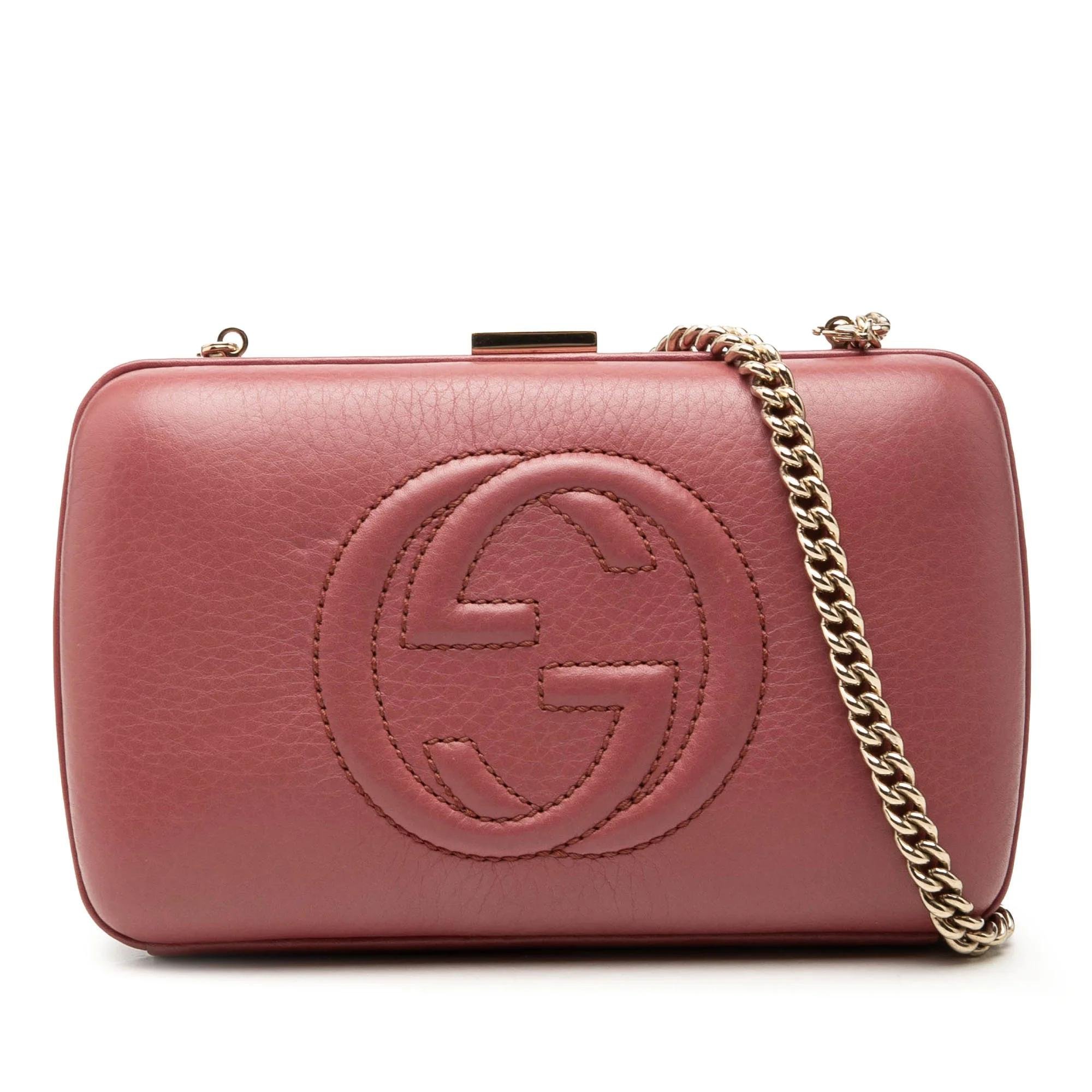 Soho leather clutch bag