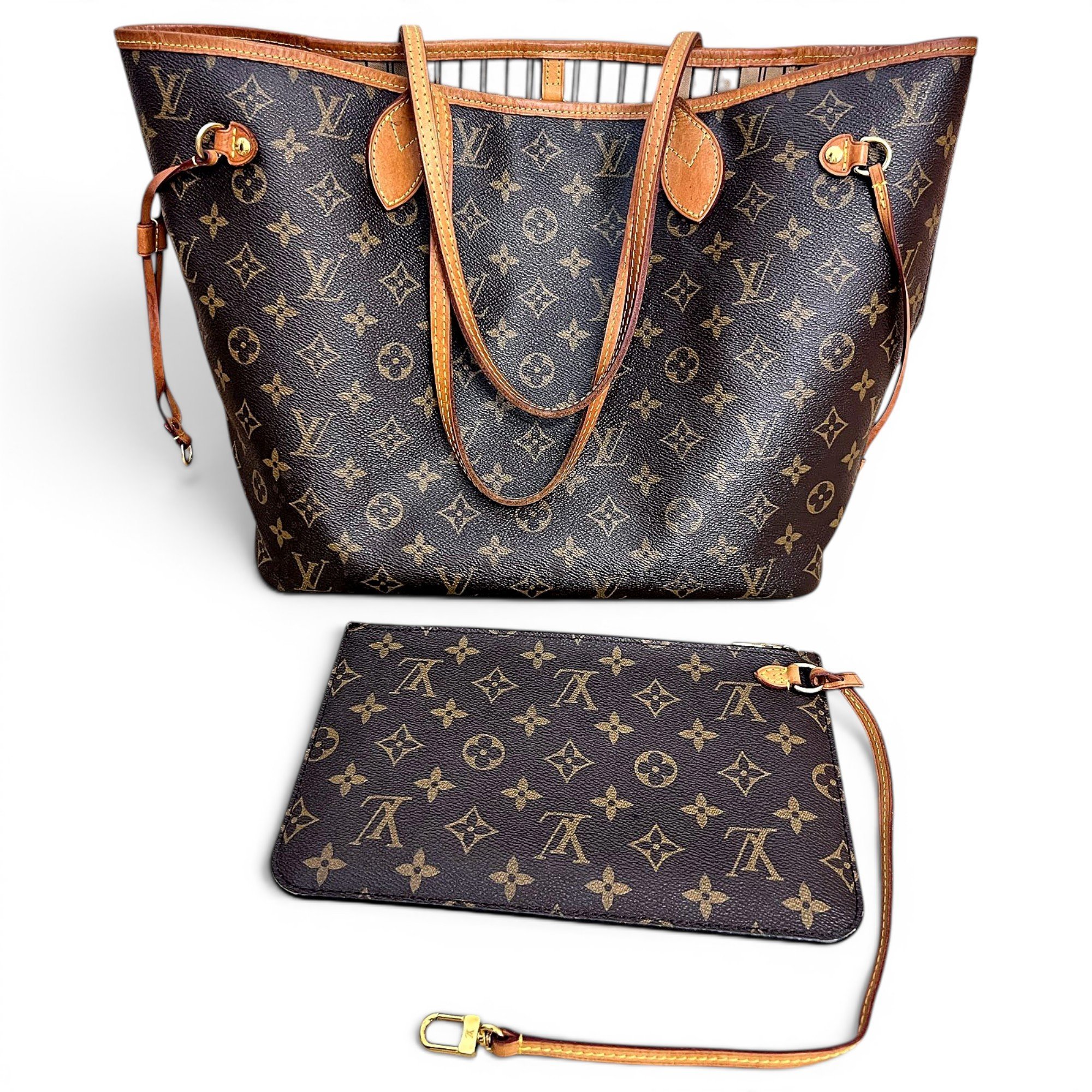 Neverfull leather tote