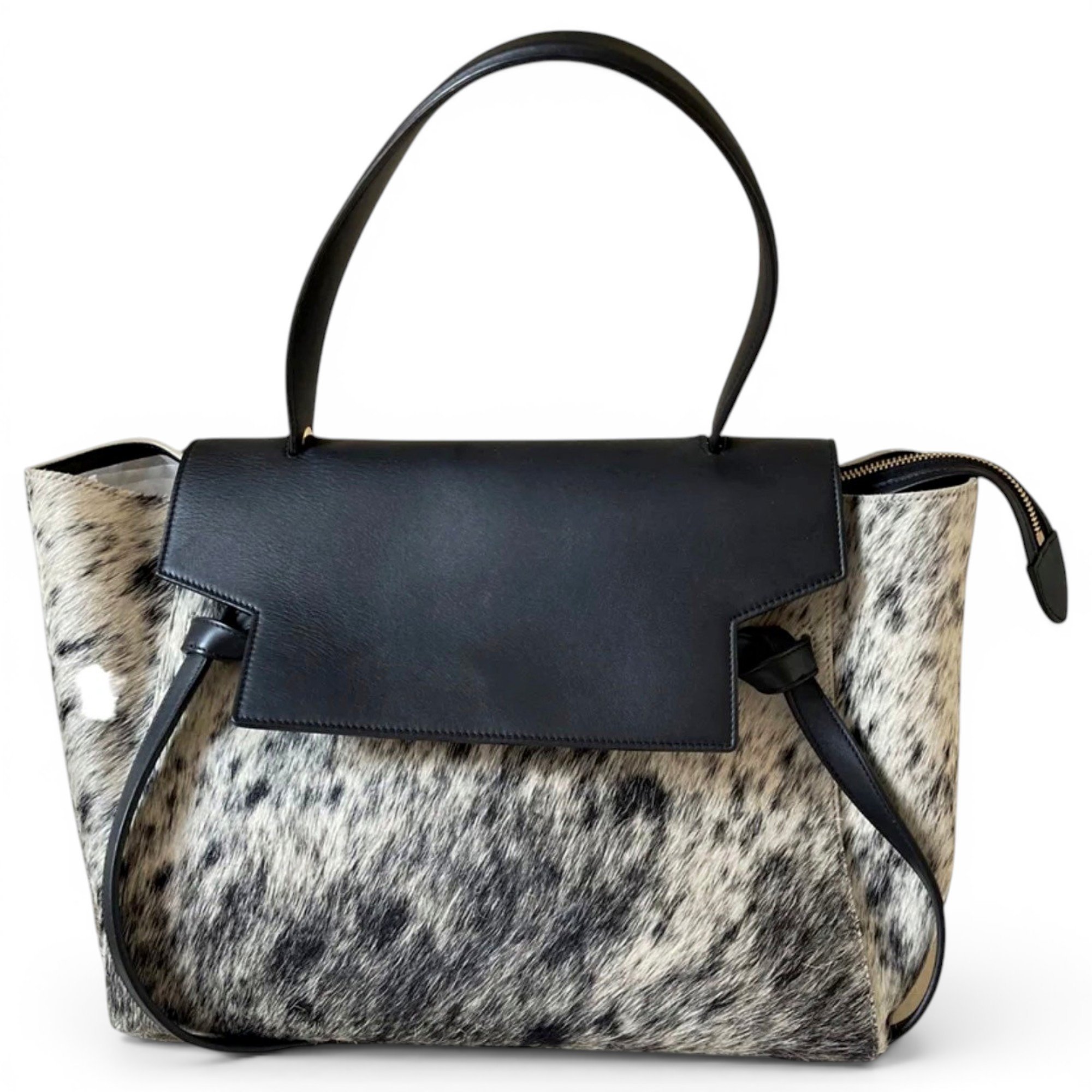 Belt leather handbag
