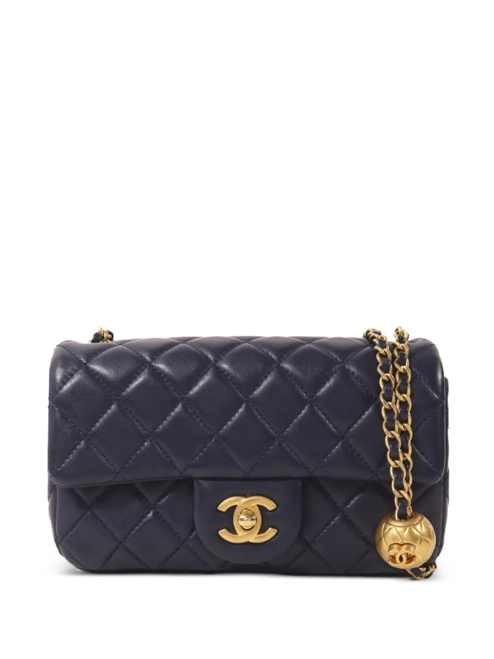 turn-lock quilted shoulder bag