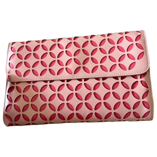 Alaia Leather clutch bag