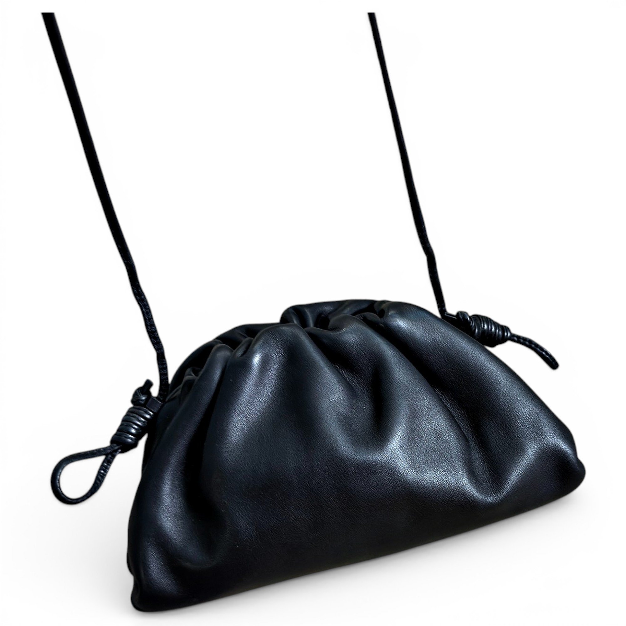 Pouch leather crossbody bag
