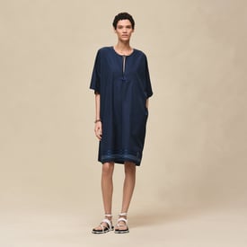 Embroidered beach caftan