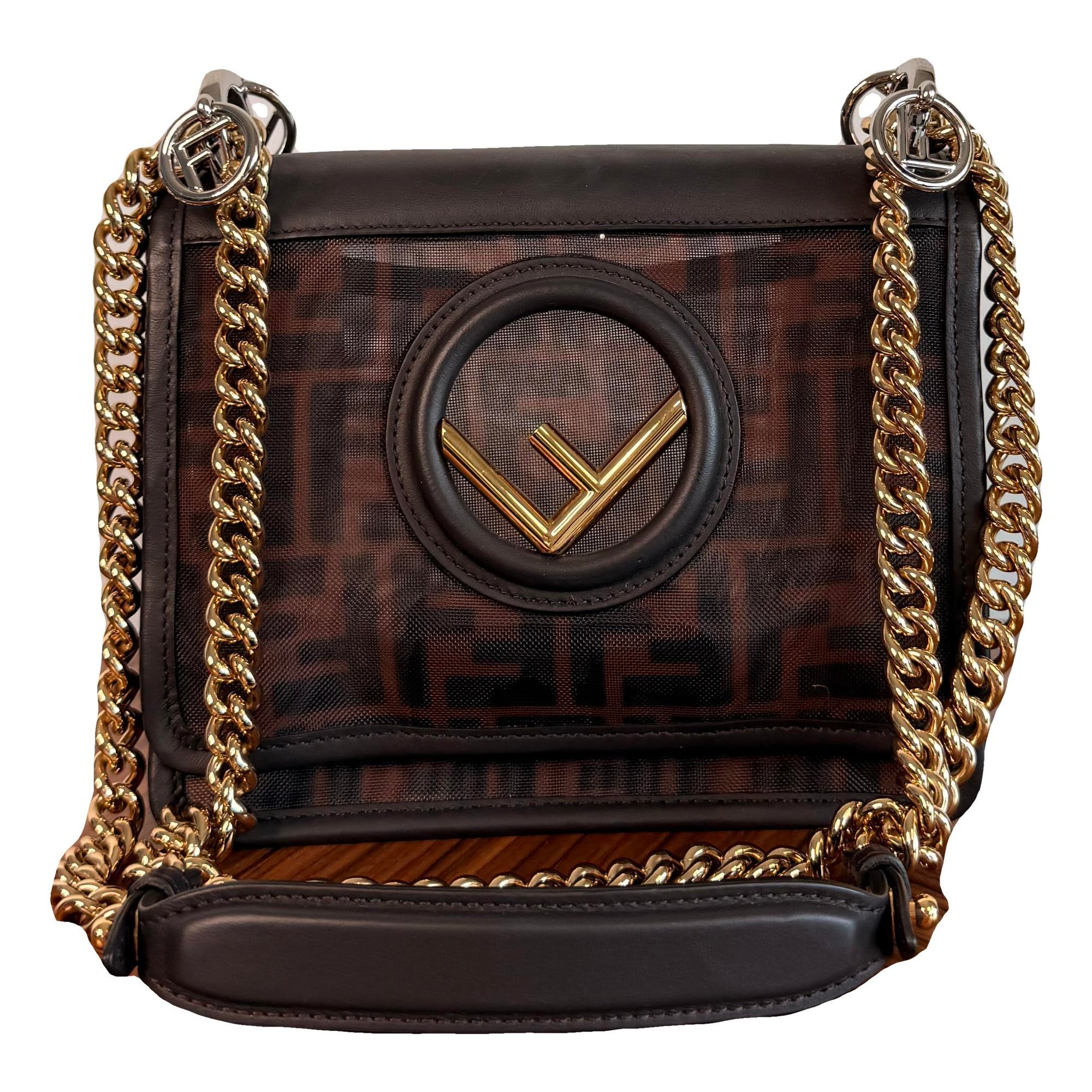 Double F leather handbag
