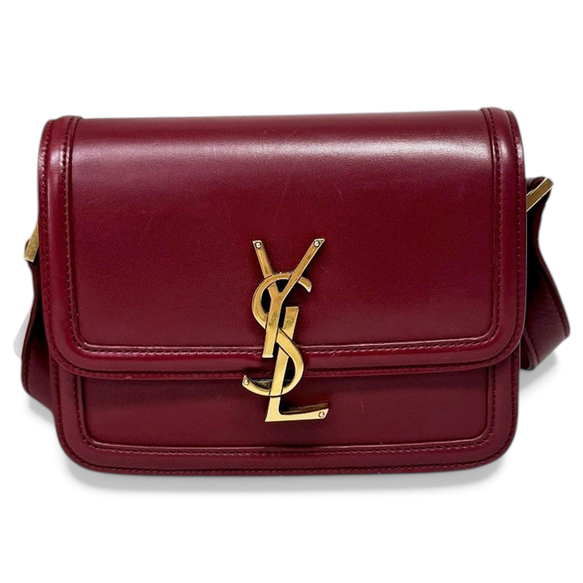 Solférino leather handbag