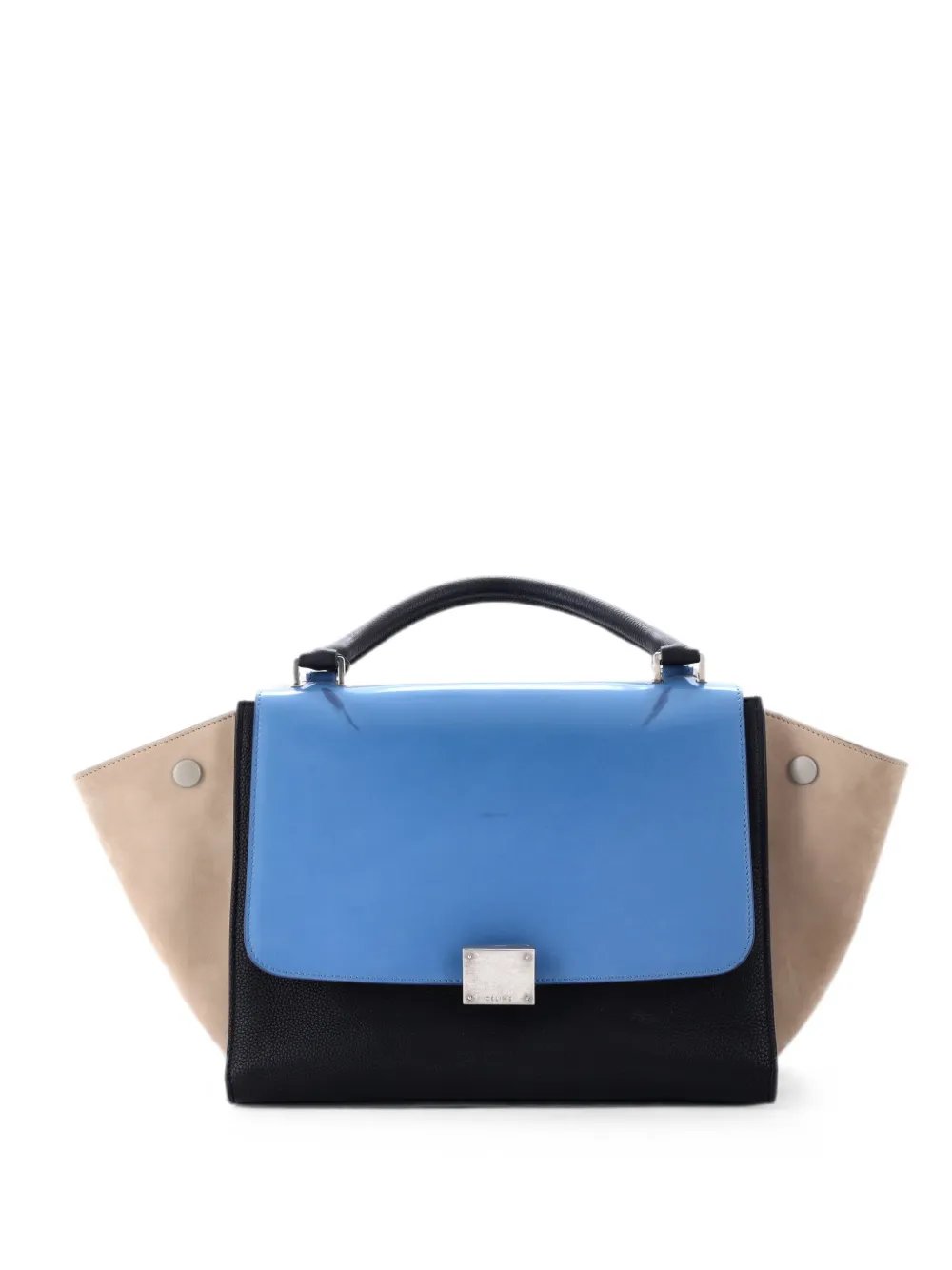 Celine Tricolor Trapeze Bag Leather Small satchel