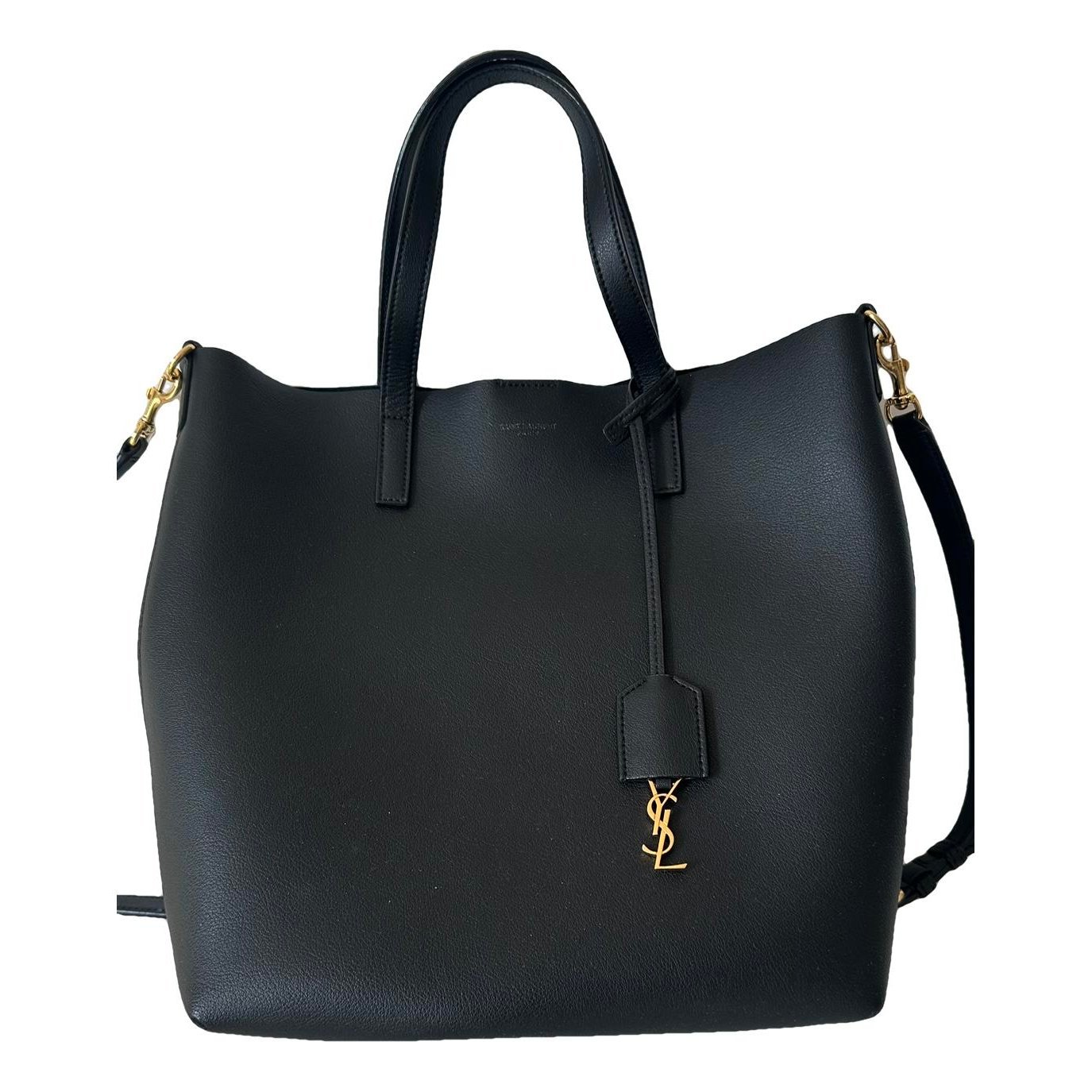 Leather clutch bag