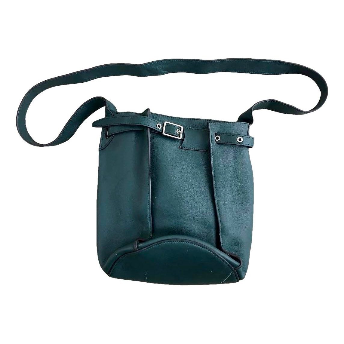 Biker leather handbag