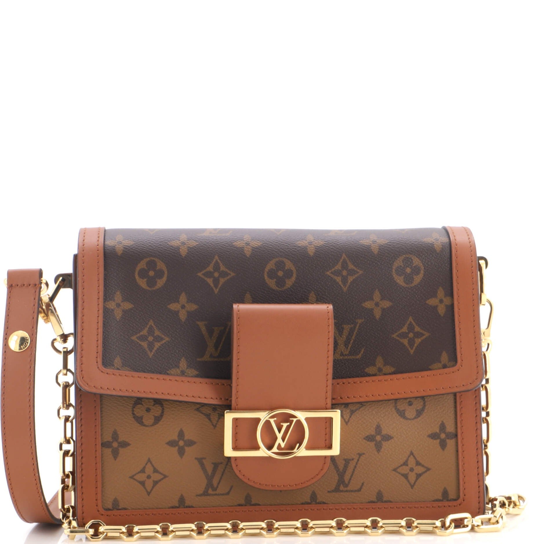Dauphine Shoulder Bag Reverse Monogram Canvas MM