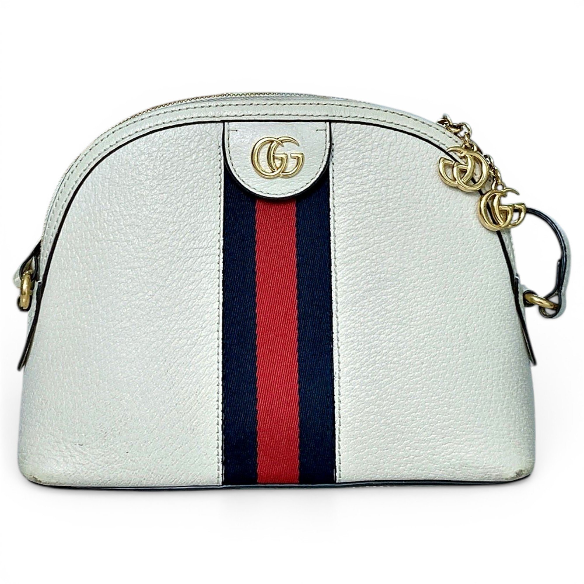 Ophidia Dome leather crossbody bag