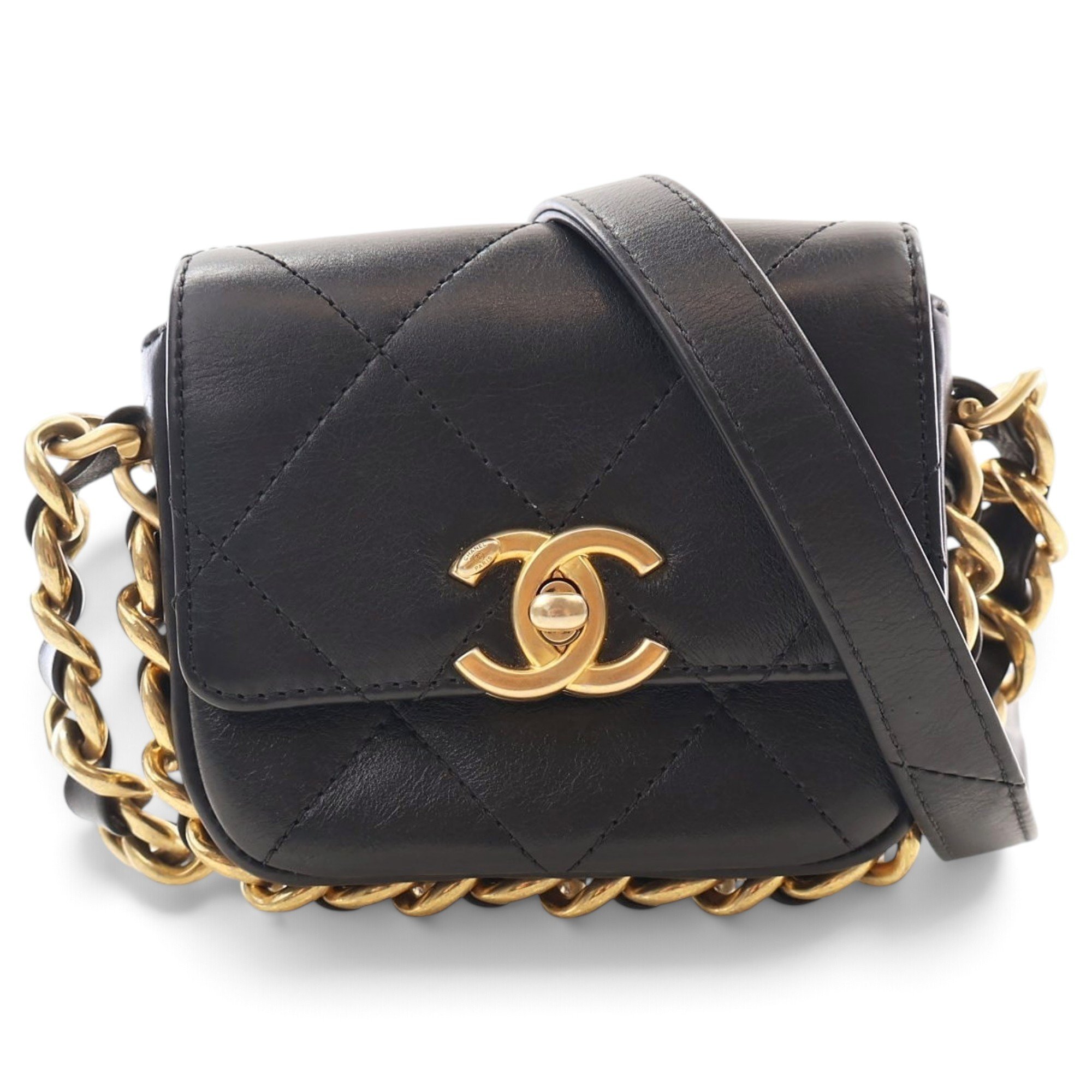 Leather mini bag