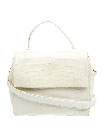 Crocodile Top Handle Bag