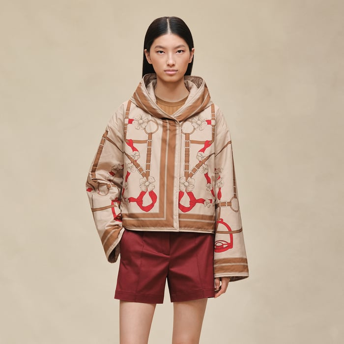 Beige Albinos "Grand Manege" Reversible Jacket