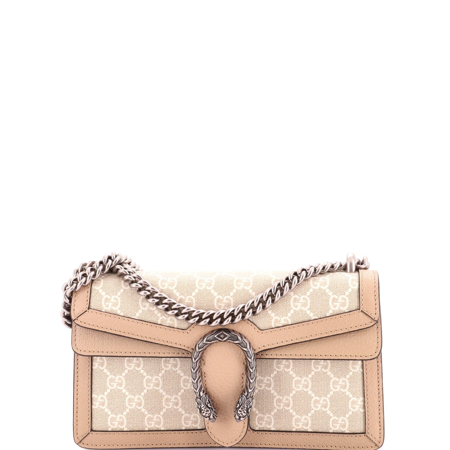 Dionysus Bag GG Coated Canvas with Leather Small