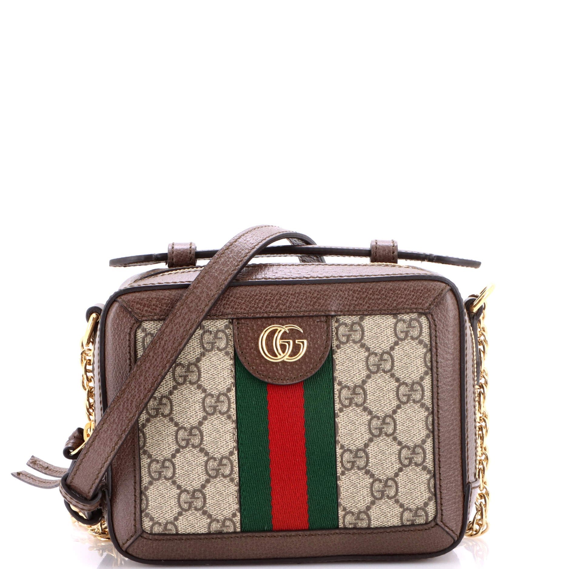 Ophidia Zip Around Camera Bag GG Coated Canvas Mini