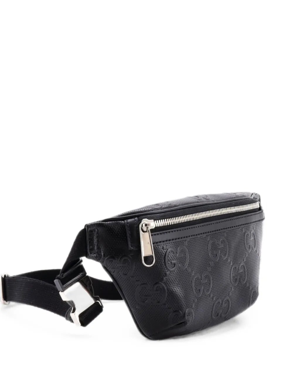 GG Embossed Perforated Leather Small belt bag