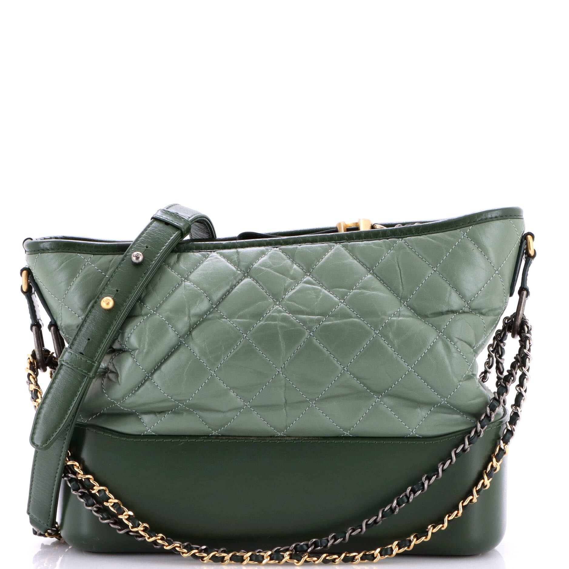 Gabrielle Hobo Quilted Aged Calfskin Medium