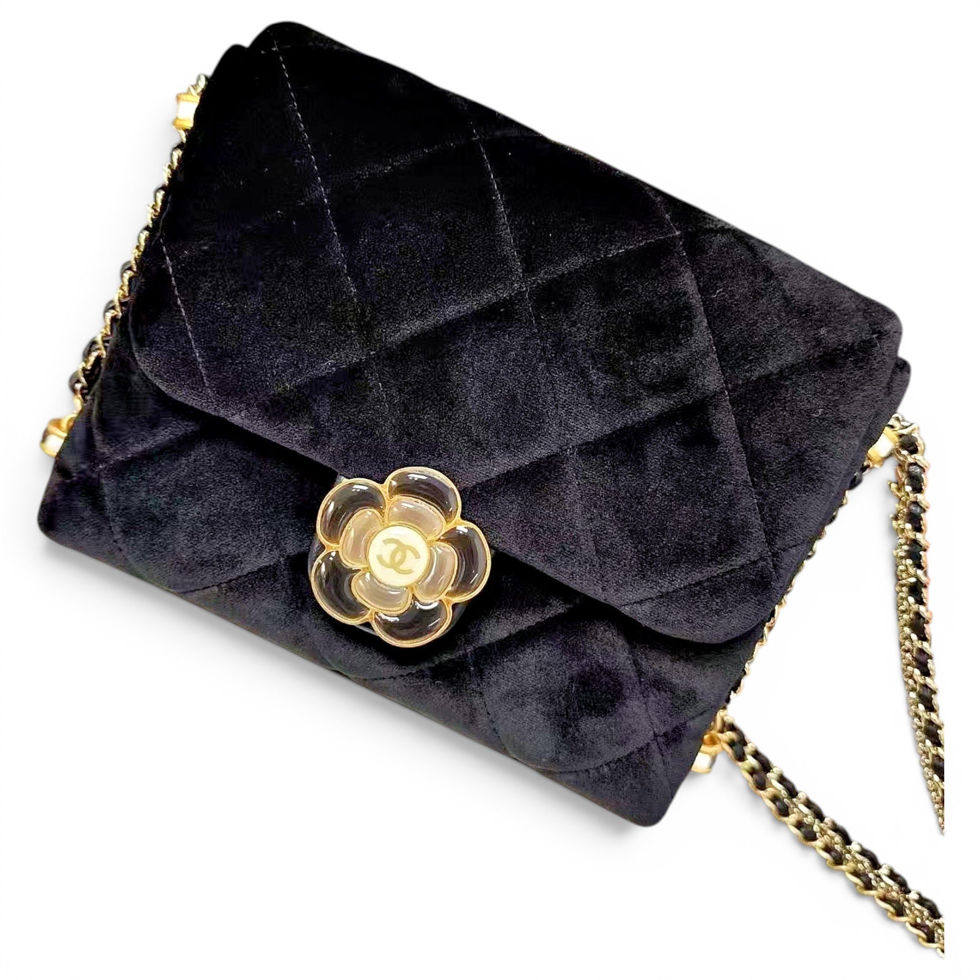 Velvet handbag
