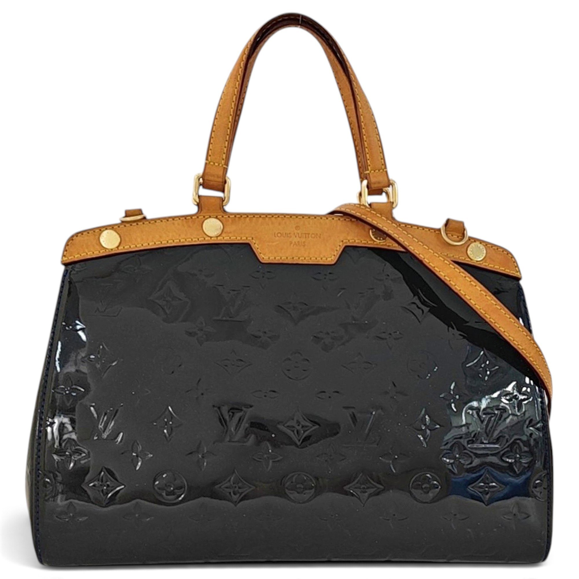 Patent leather handbag