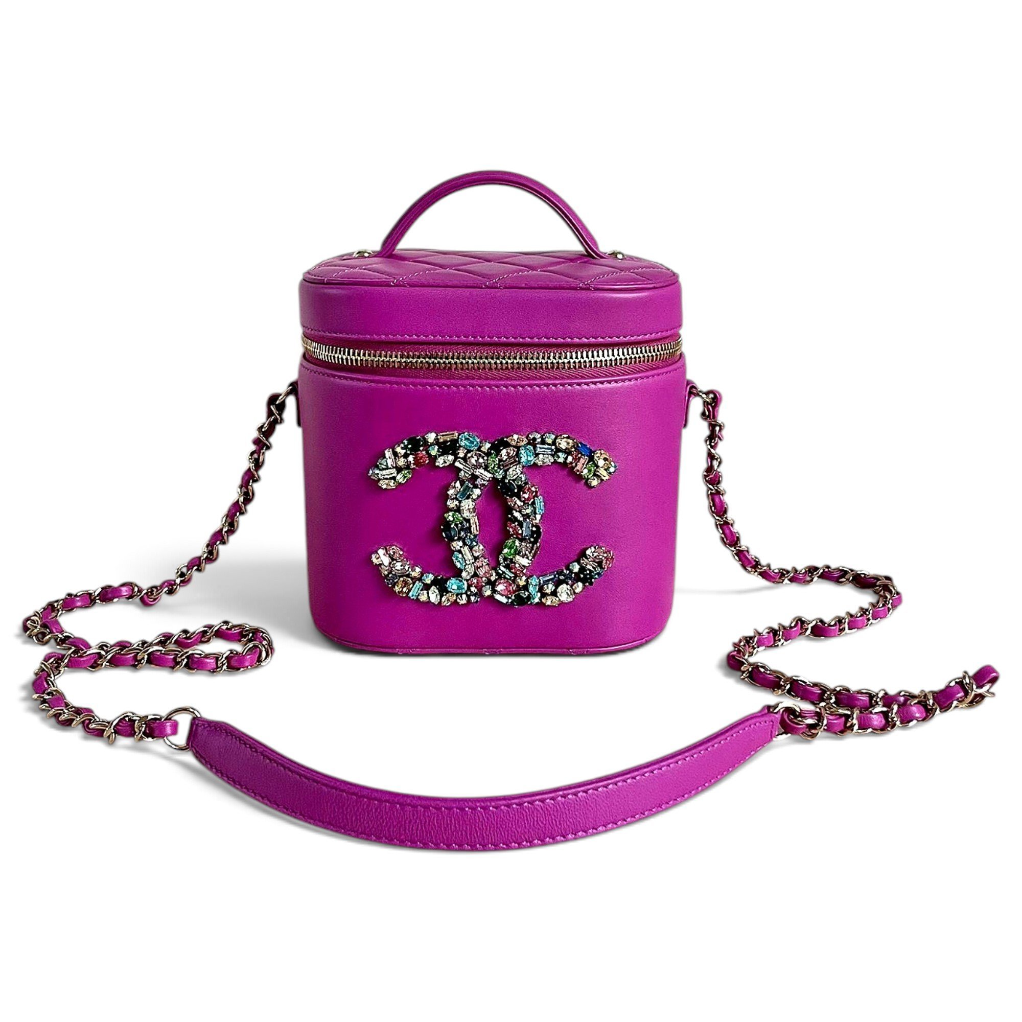 Trendy CC Vanity leather handbag