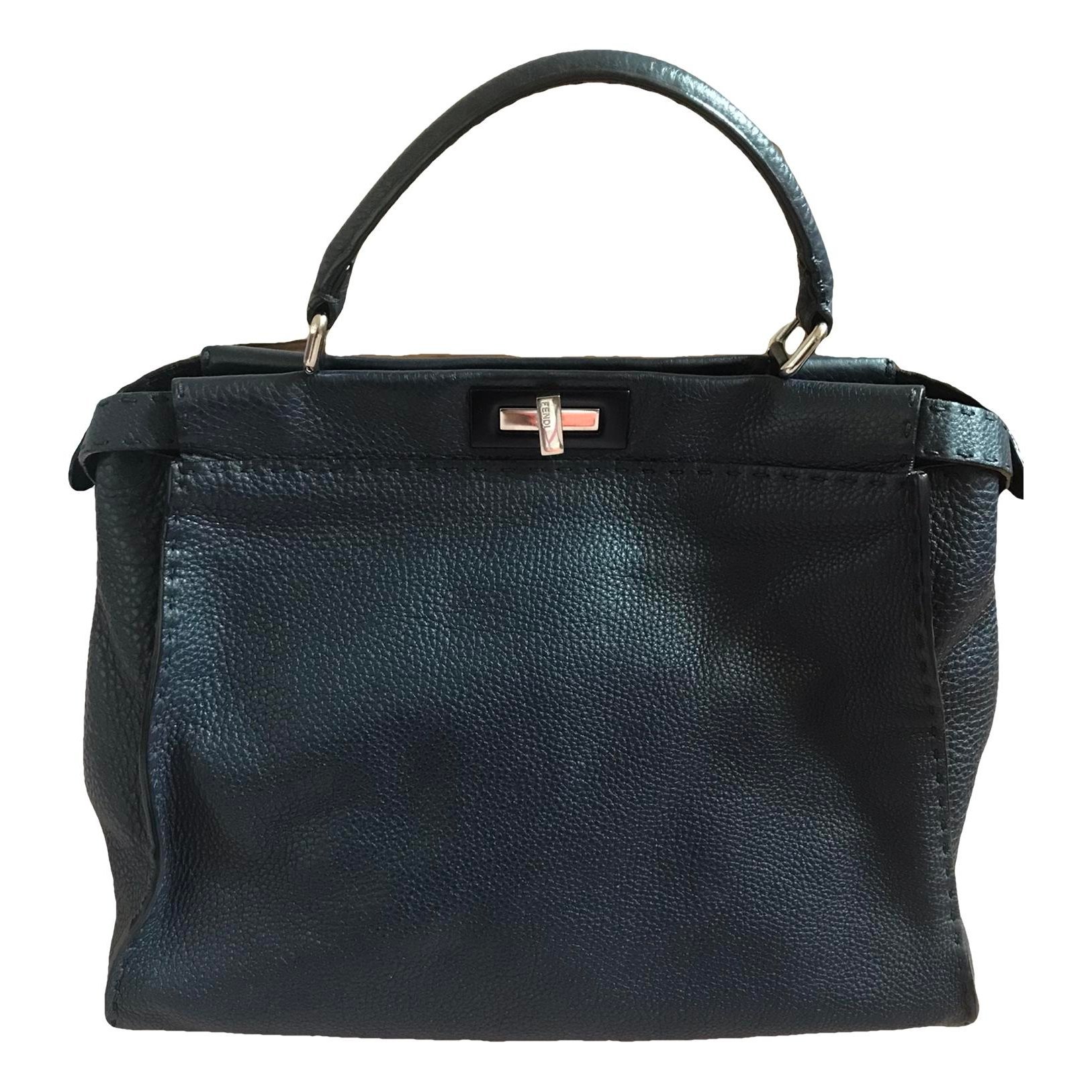 Peekaboo leather handbag