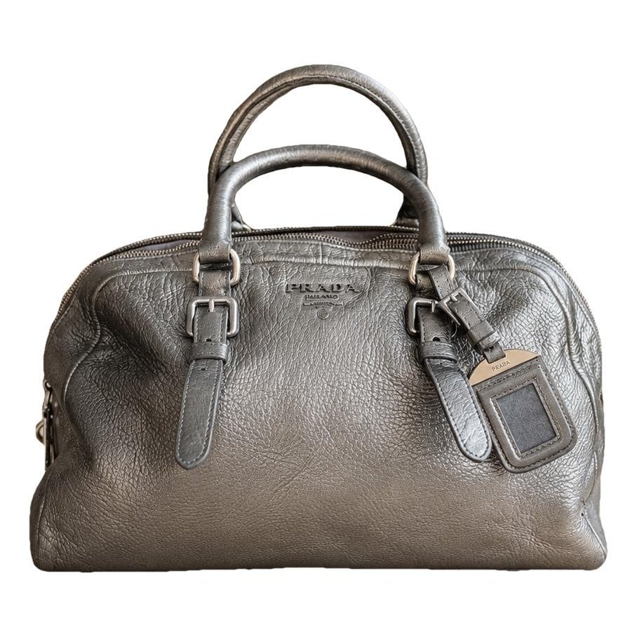 Leather bowling bag