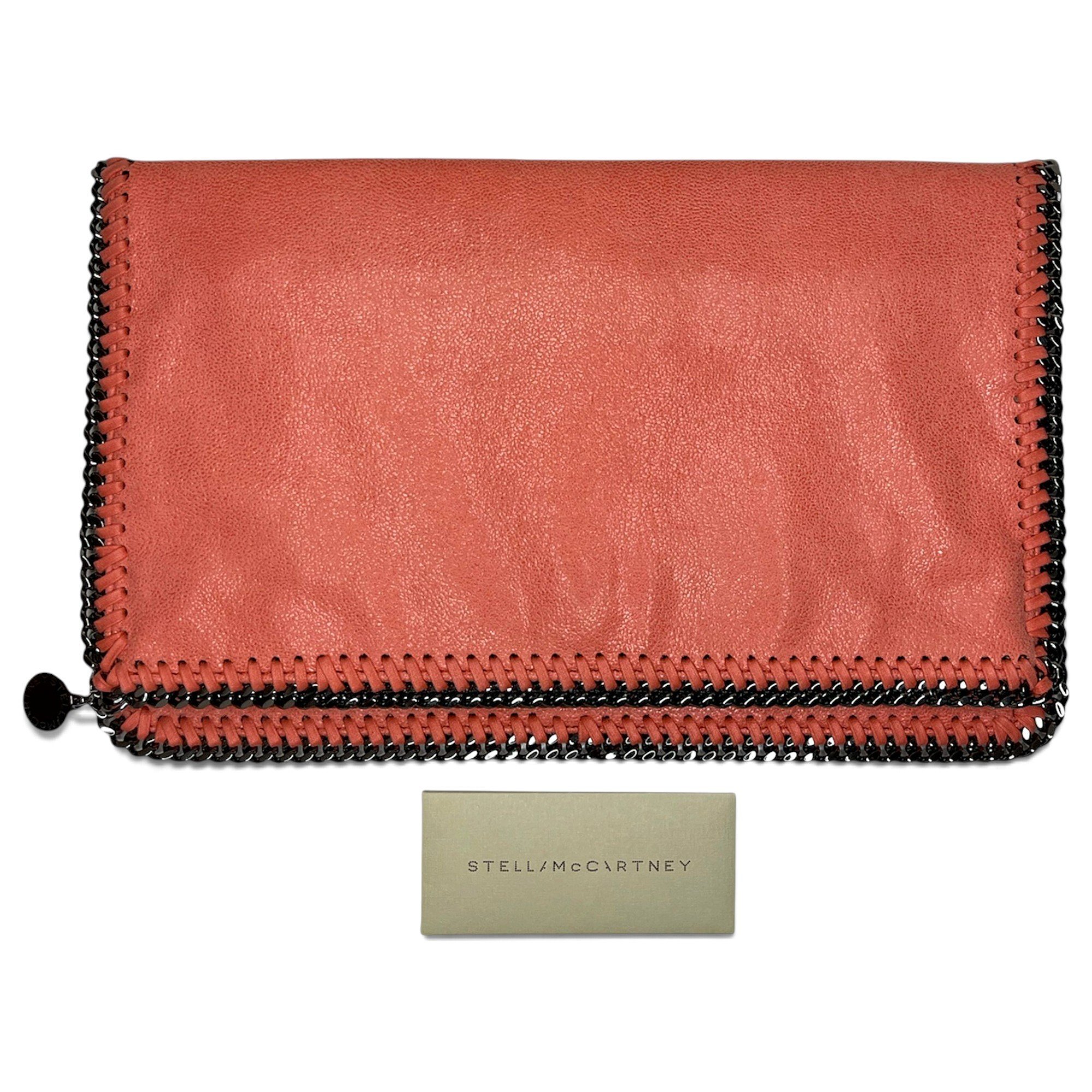 Falabella vegan leather clutch bag