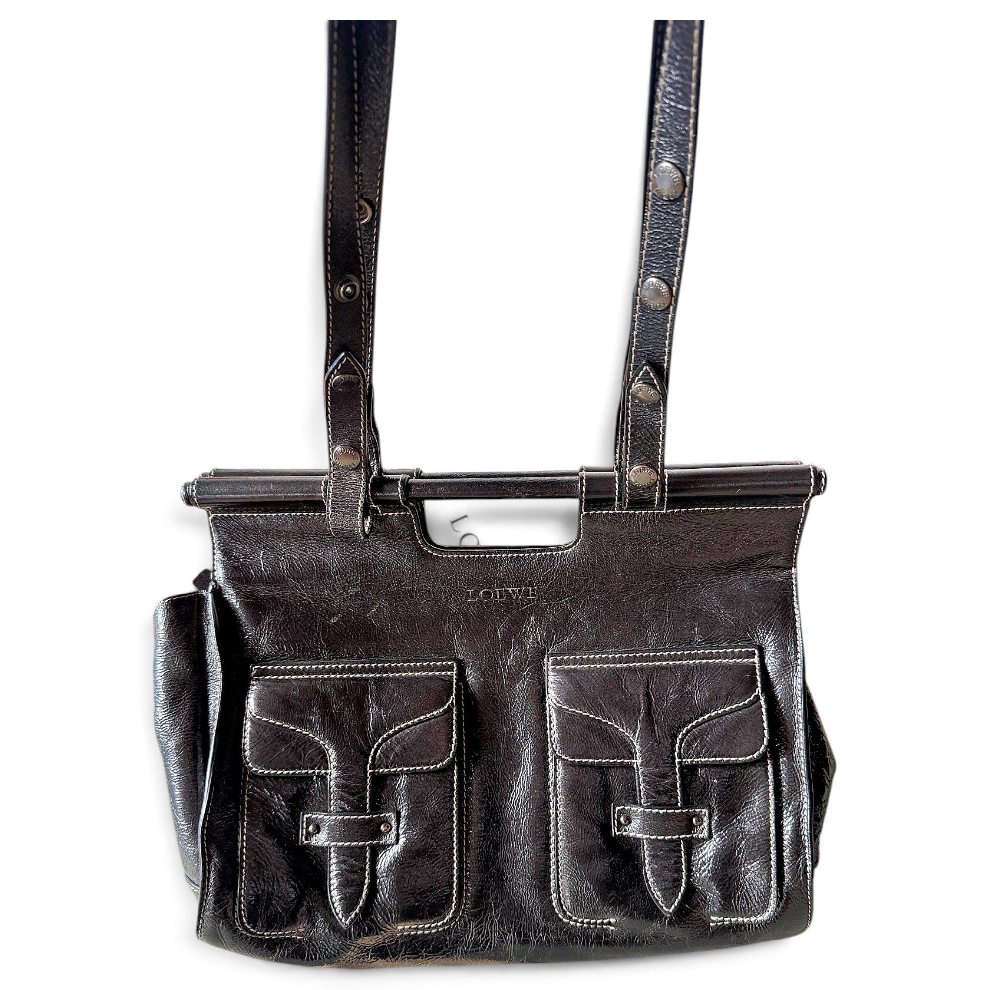 Leather handbag