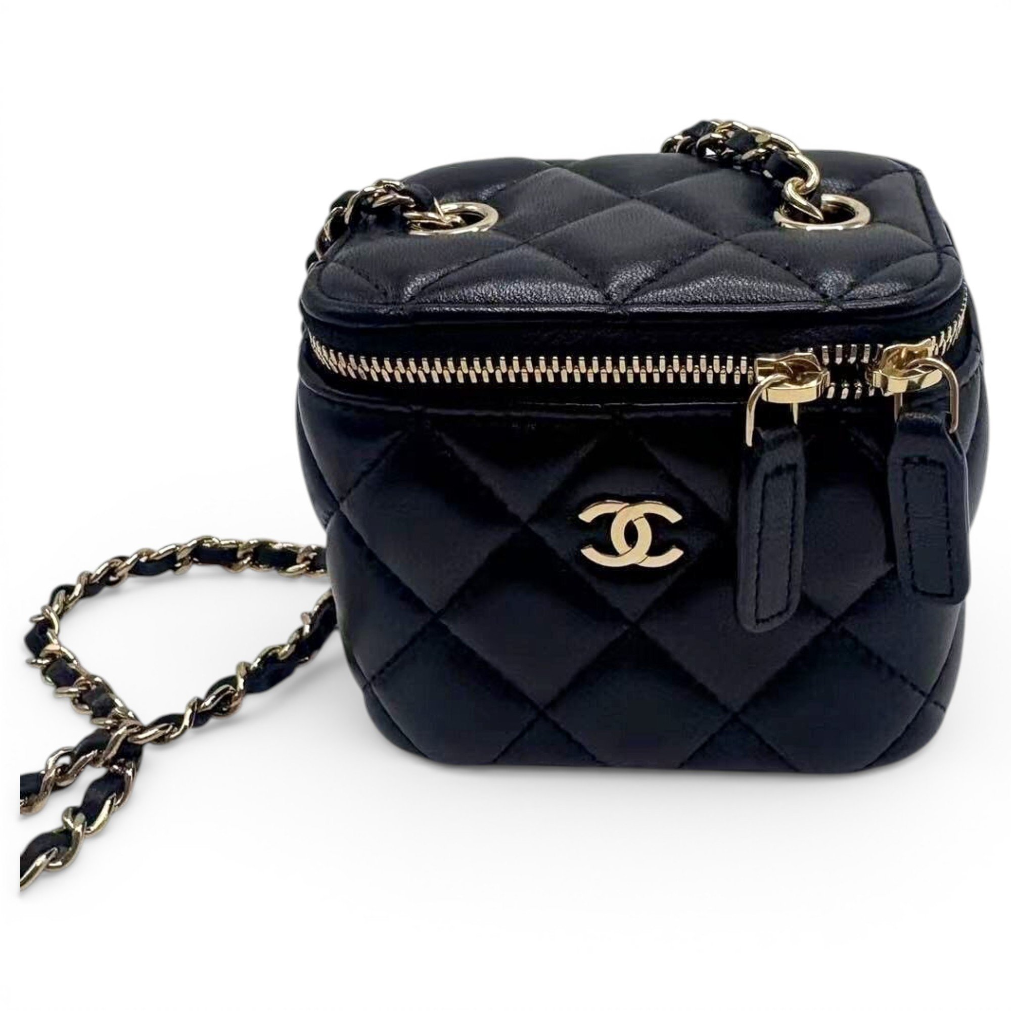 Trendy CC Vanity leather handbag