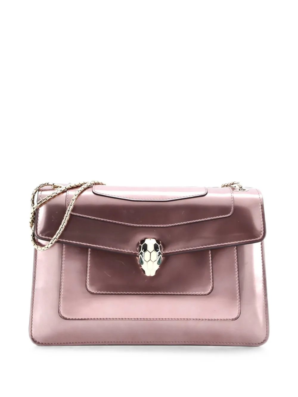 Serpenti Forever Patent Medium shoulder bag