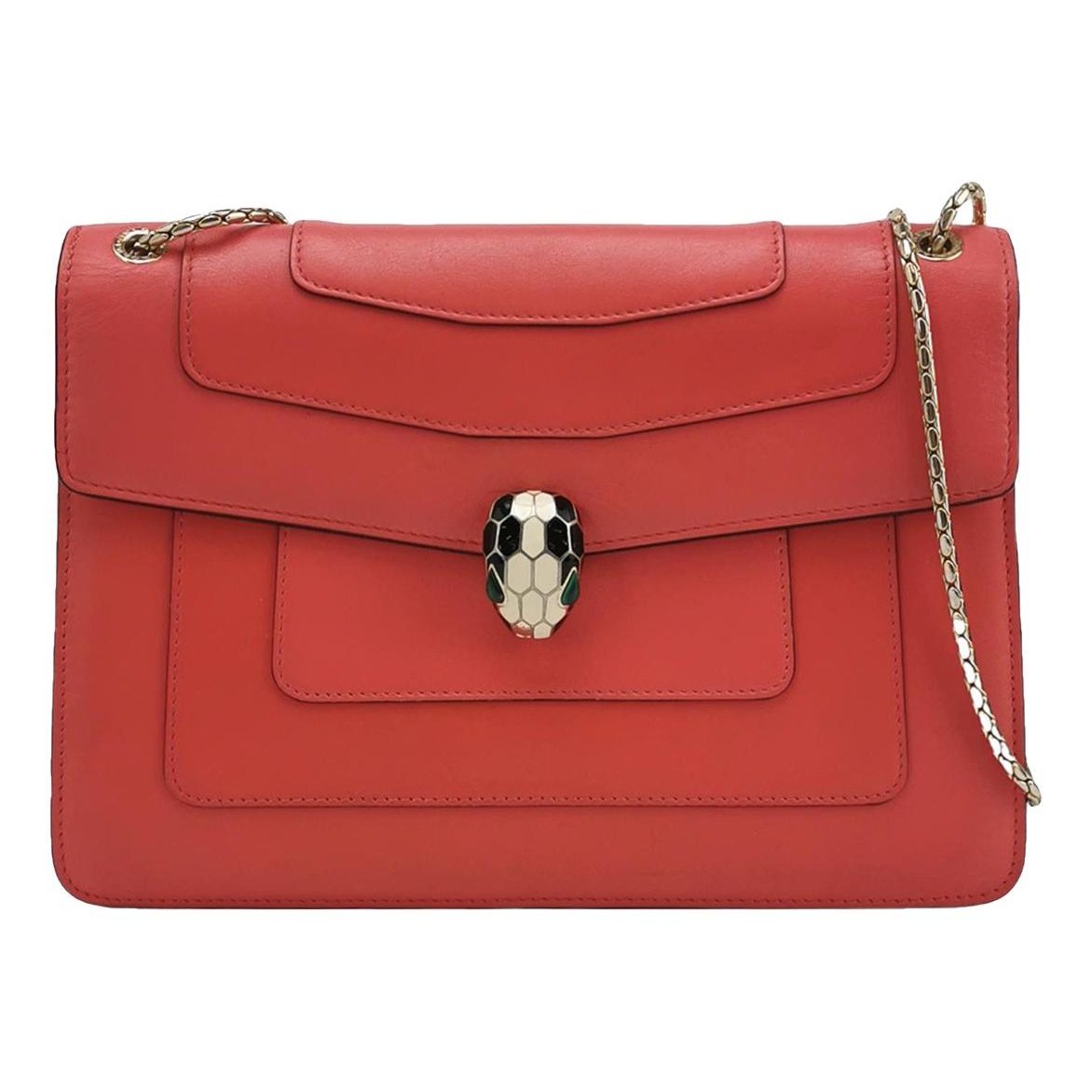 Serpenti leather handbag