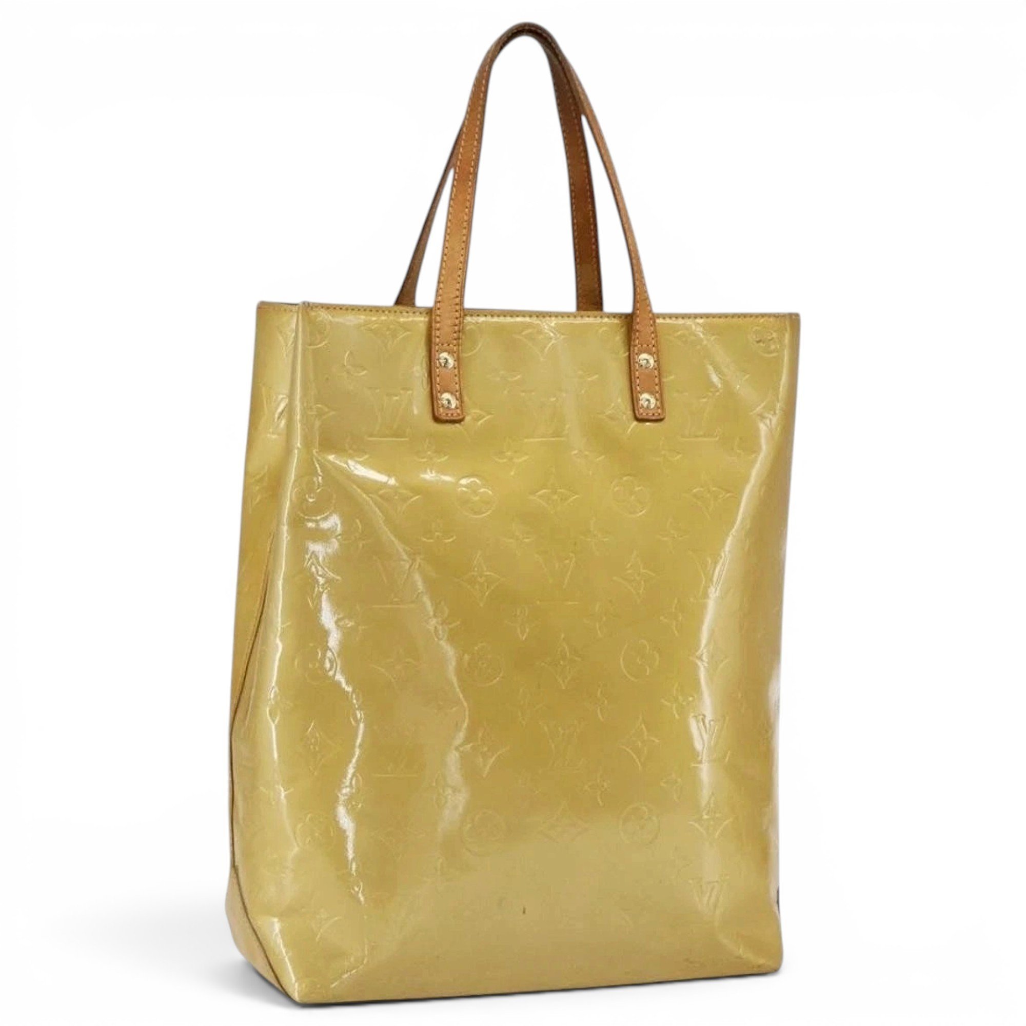 Patent leather handbag