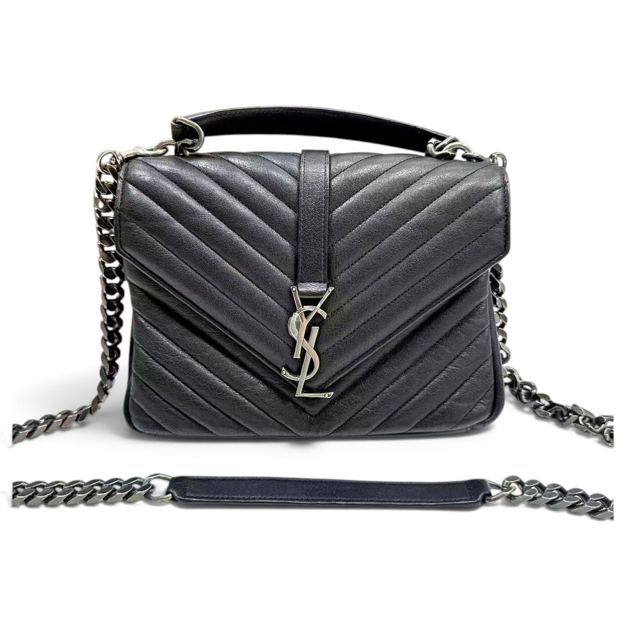 Collége monogramme leather handbag