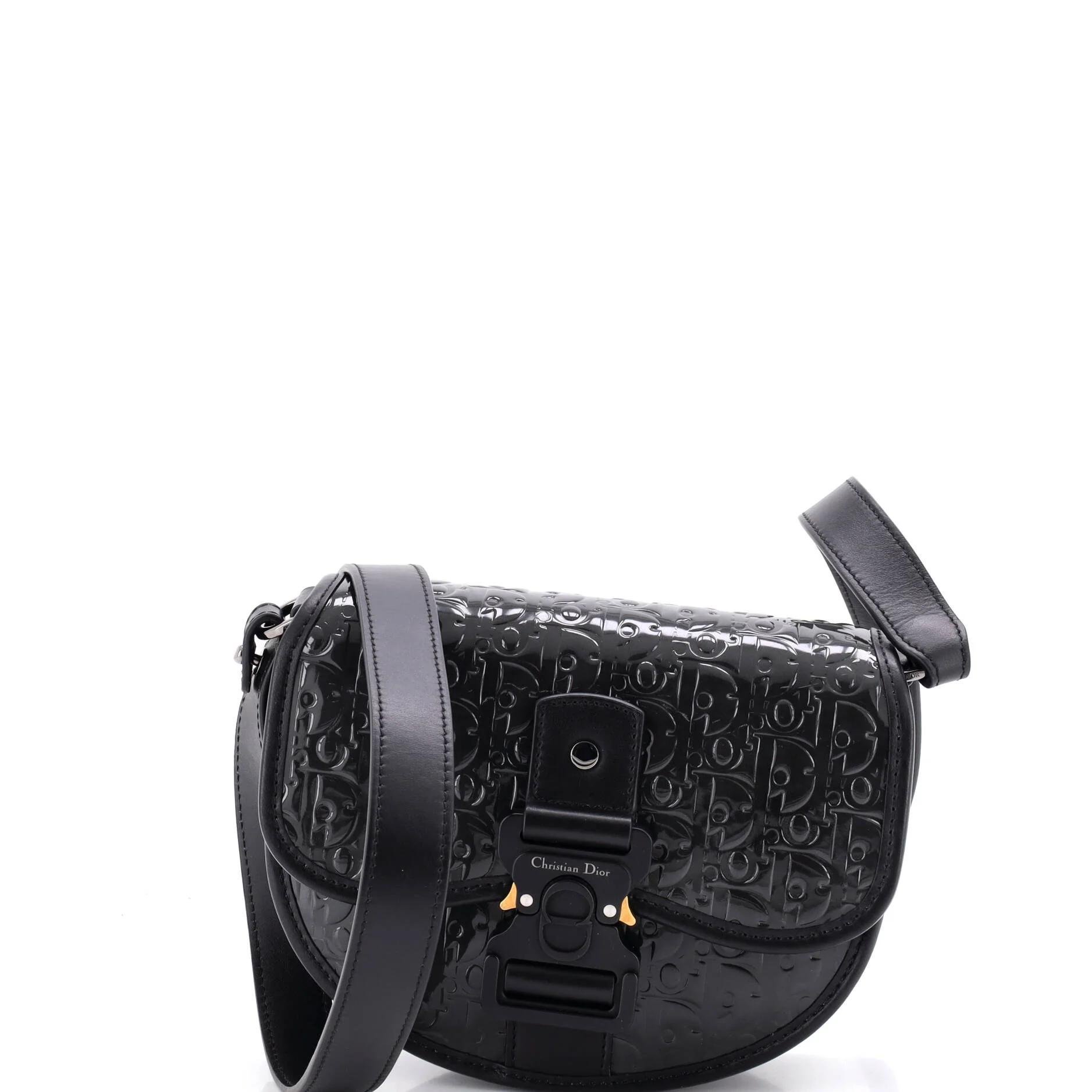 Patent leather handbag