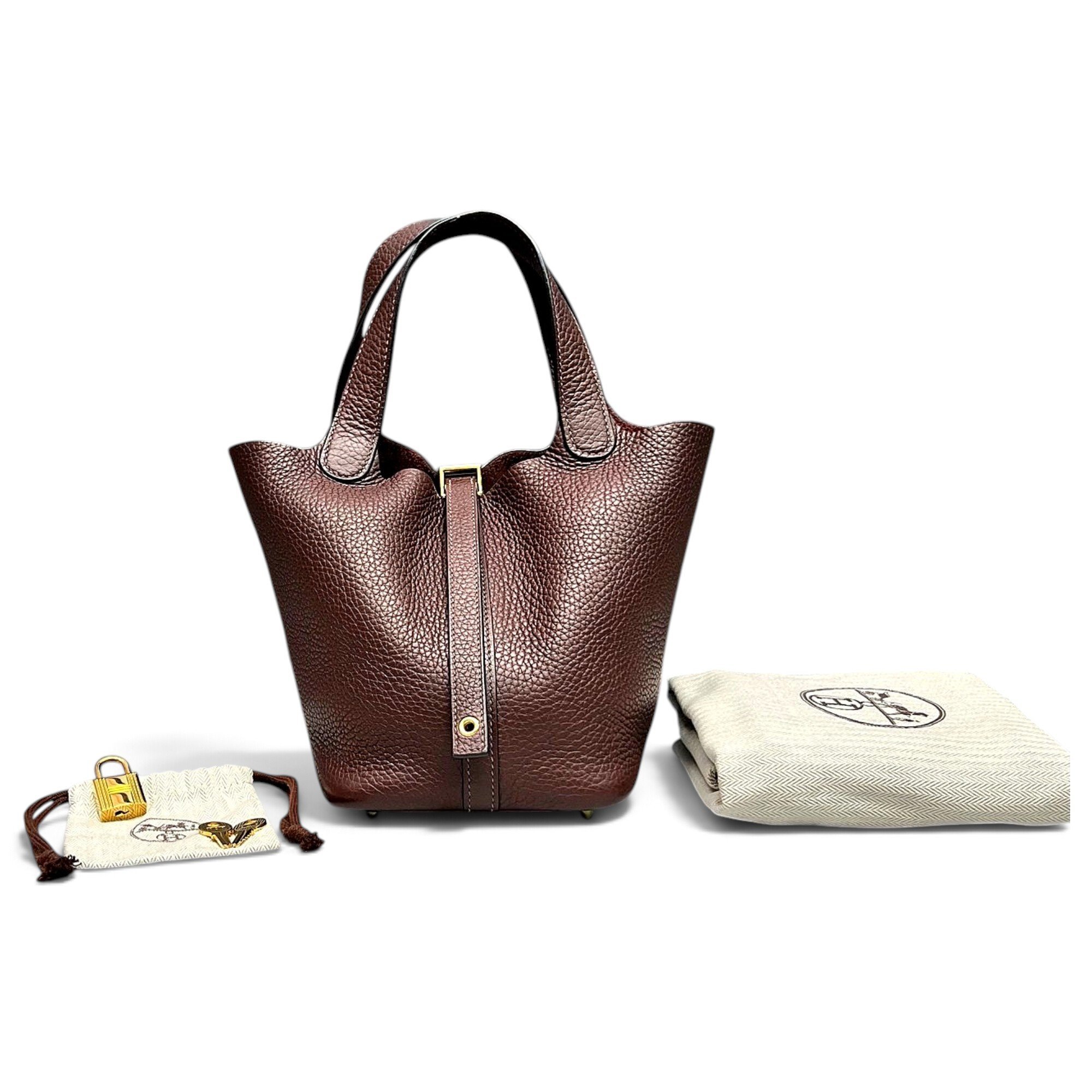 Picotin leather handbag