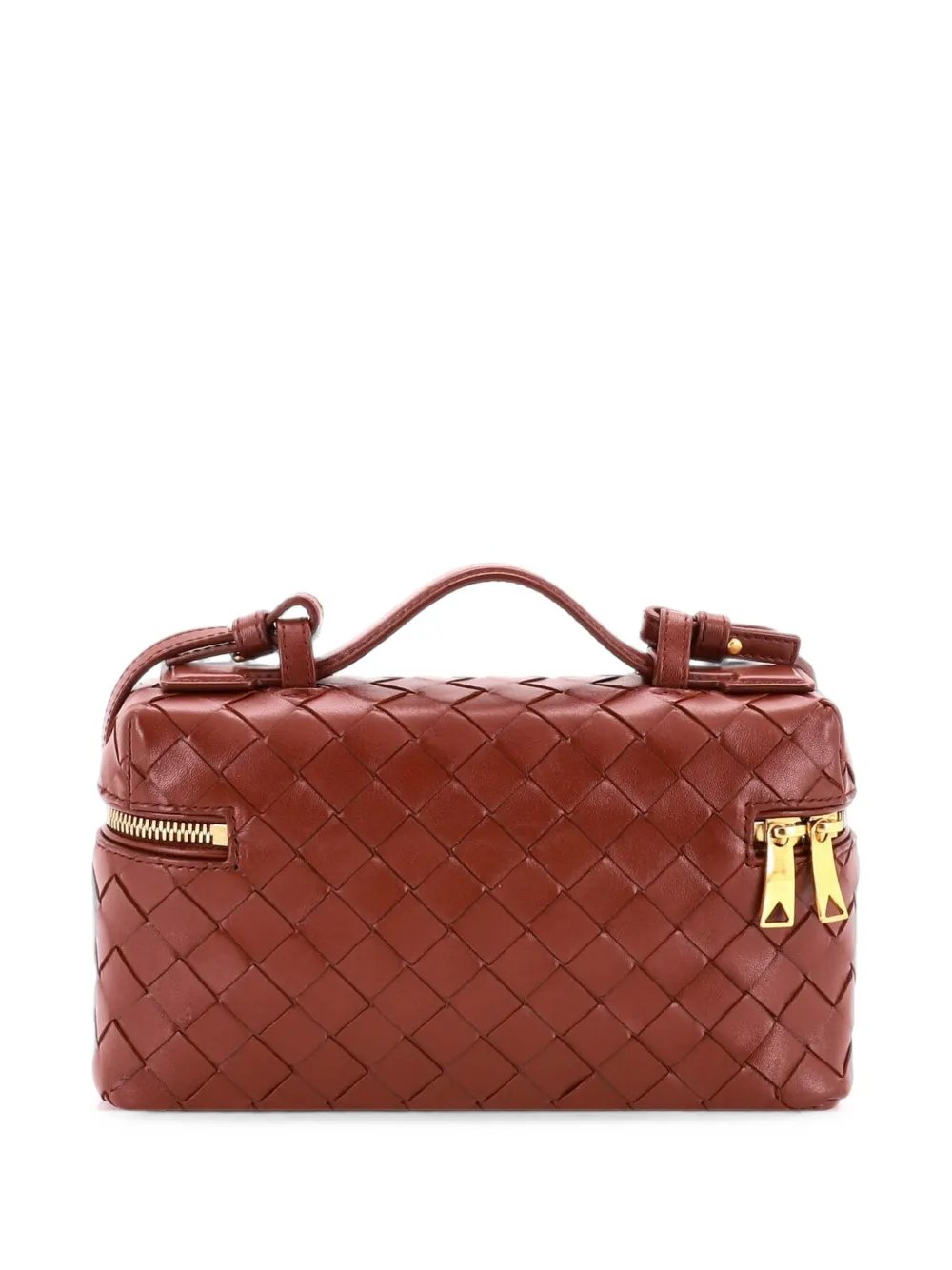Bang Bang Vanity Case Intrecciato Leather crossbody bag