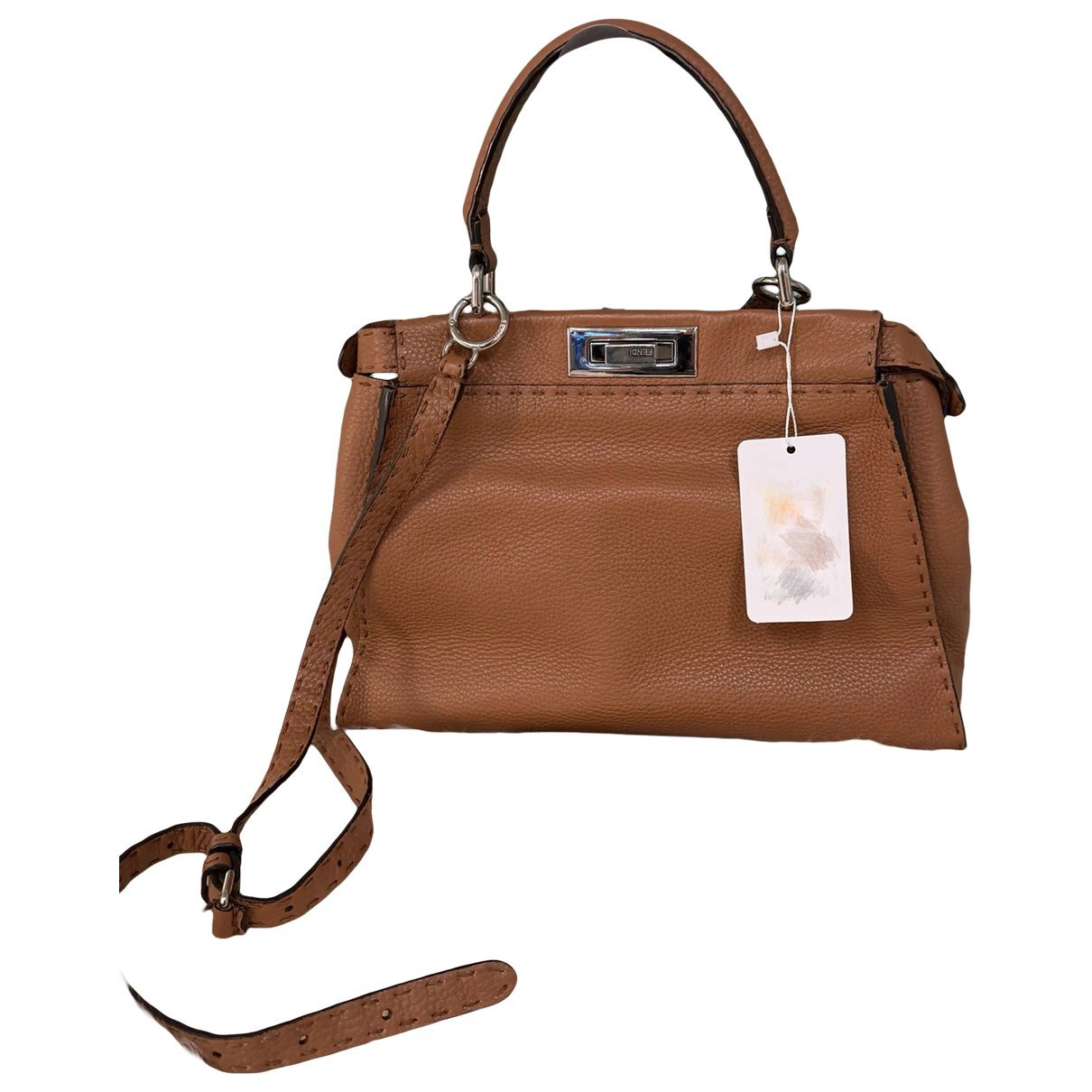 Peekaboo leather crossbody bag