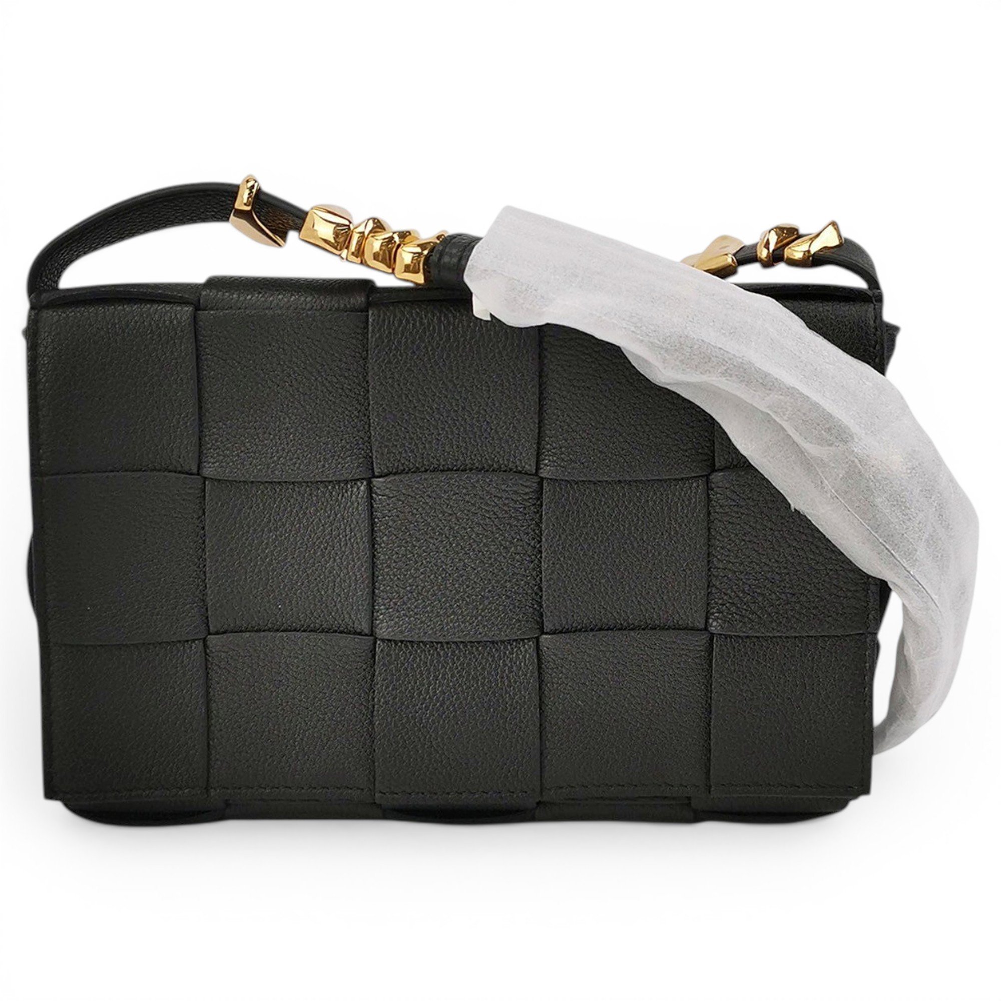 Cassette leather handbag