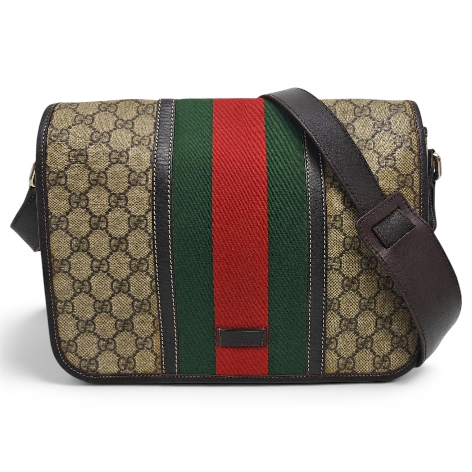 Ophidia GG Supreme leather handbag