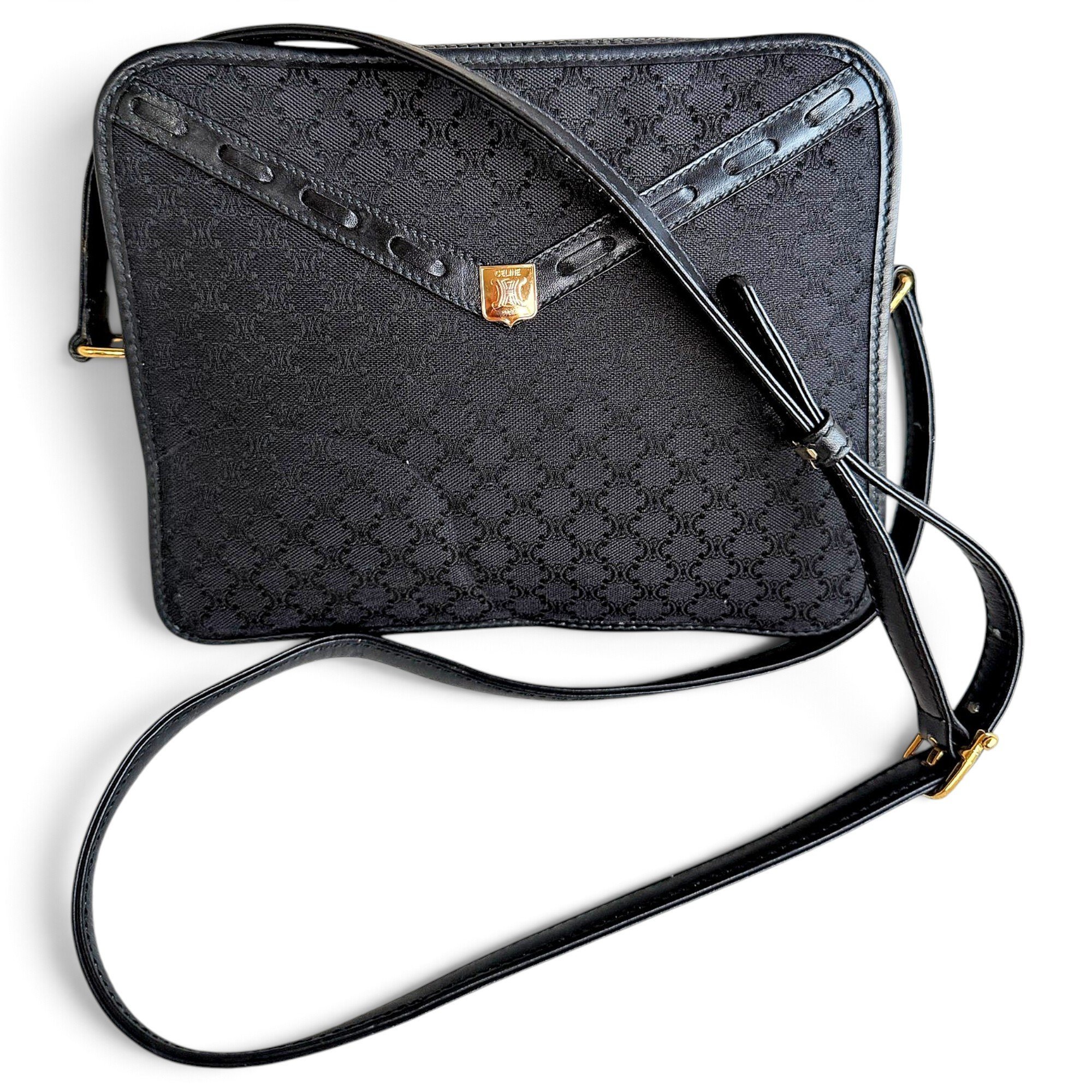 Triomphe Maillon leather crossbody bag