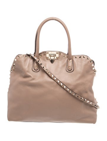 Valentino Rockstud Top Handle Bag