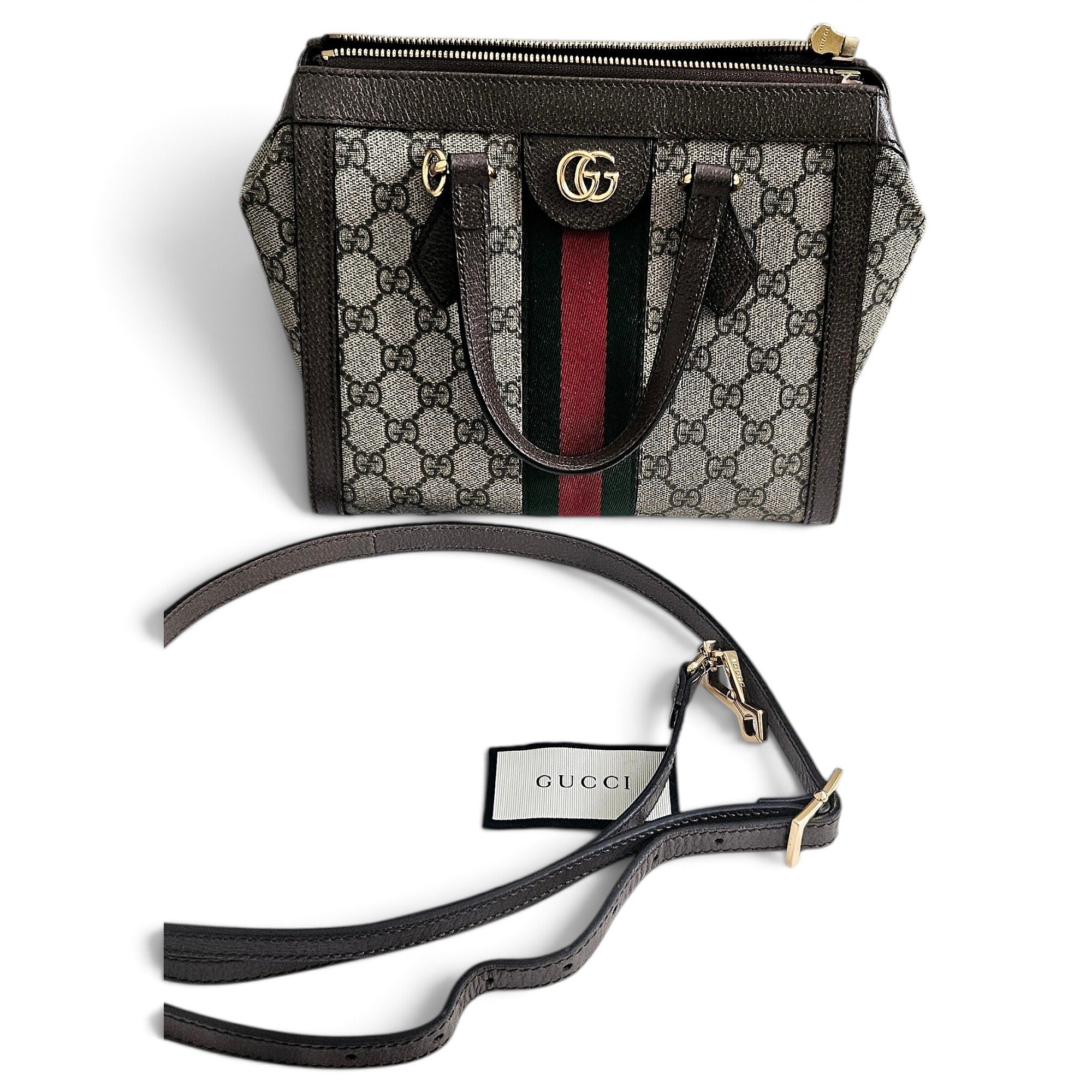Ophidia leather handbag
