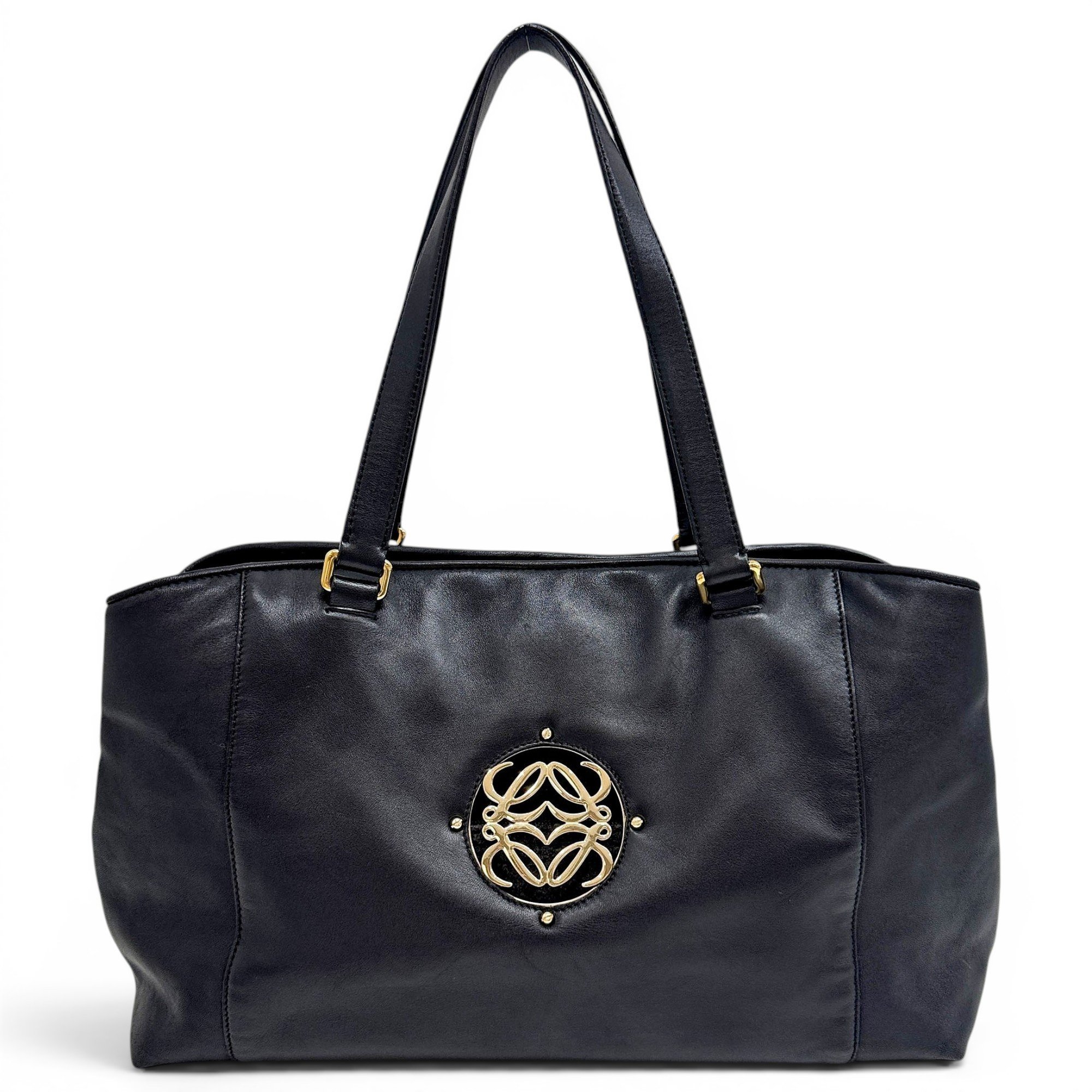 Anagram leather tote
