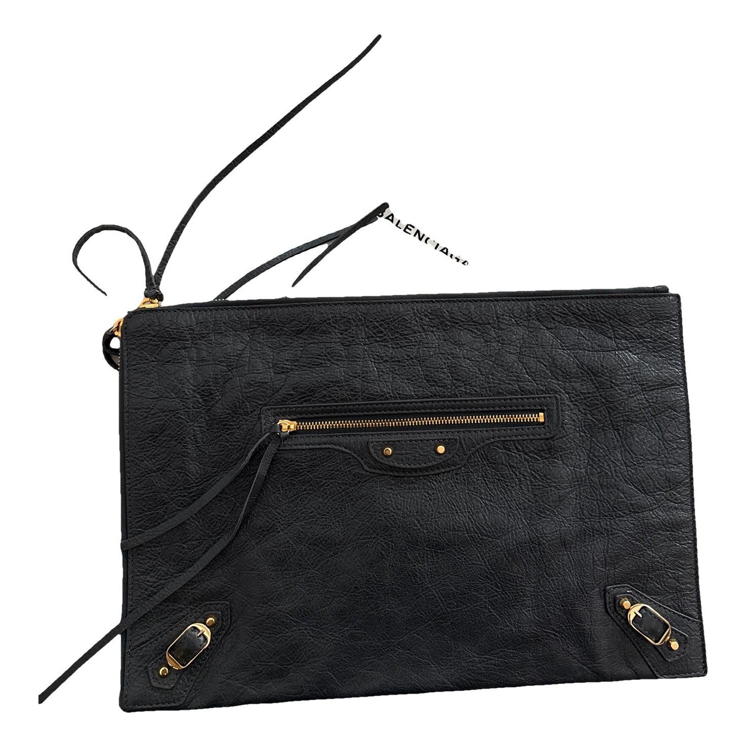 City Clip leather clutch bag