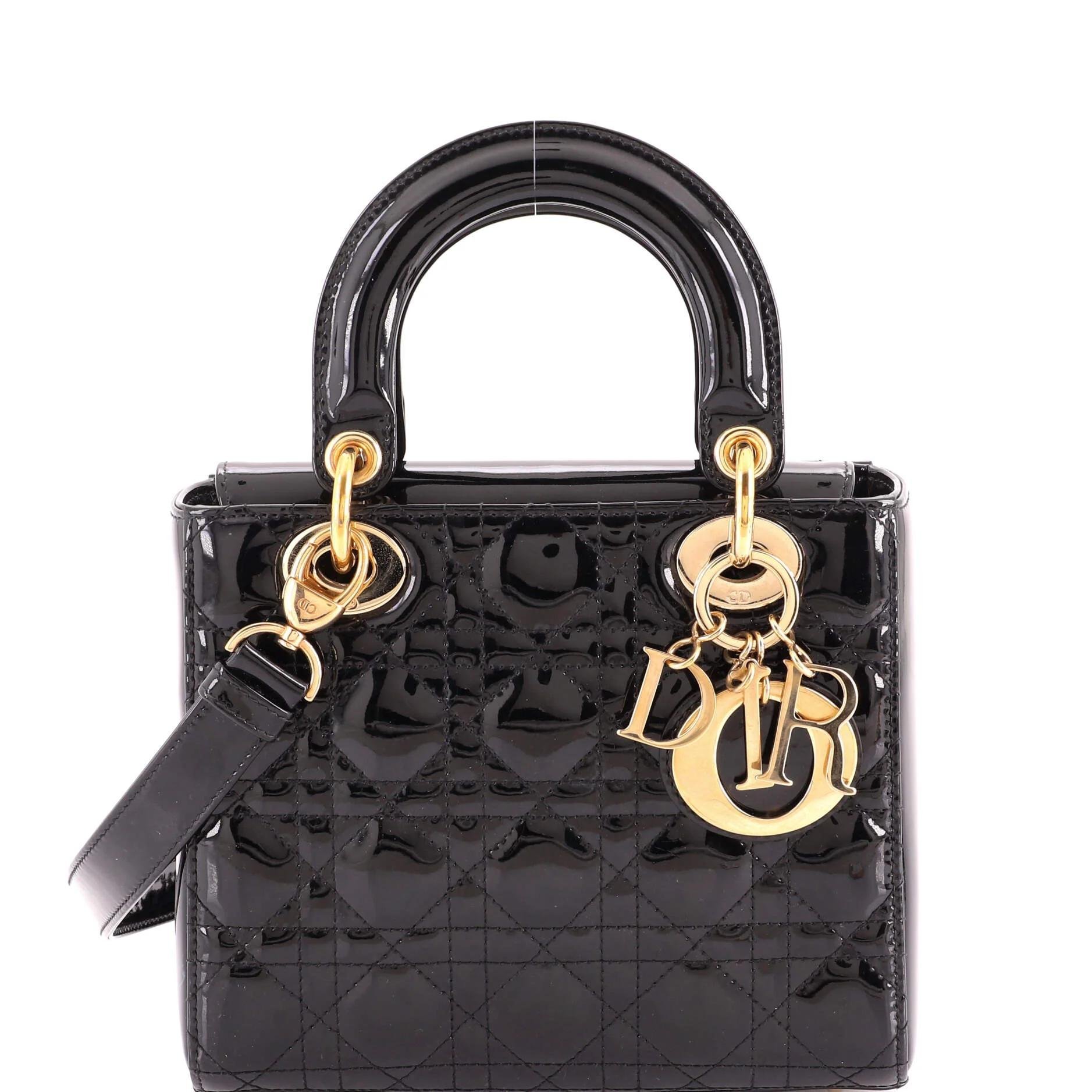 Patent leather handbag