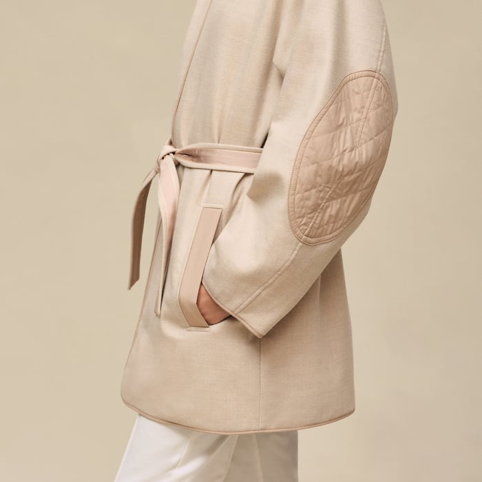 Blanc Marbre Reversible Coat