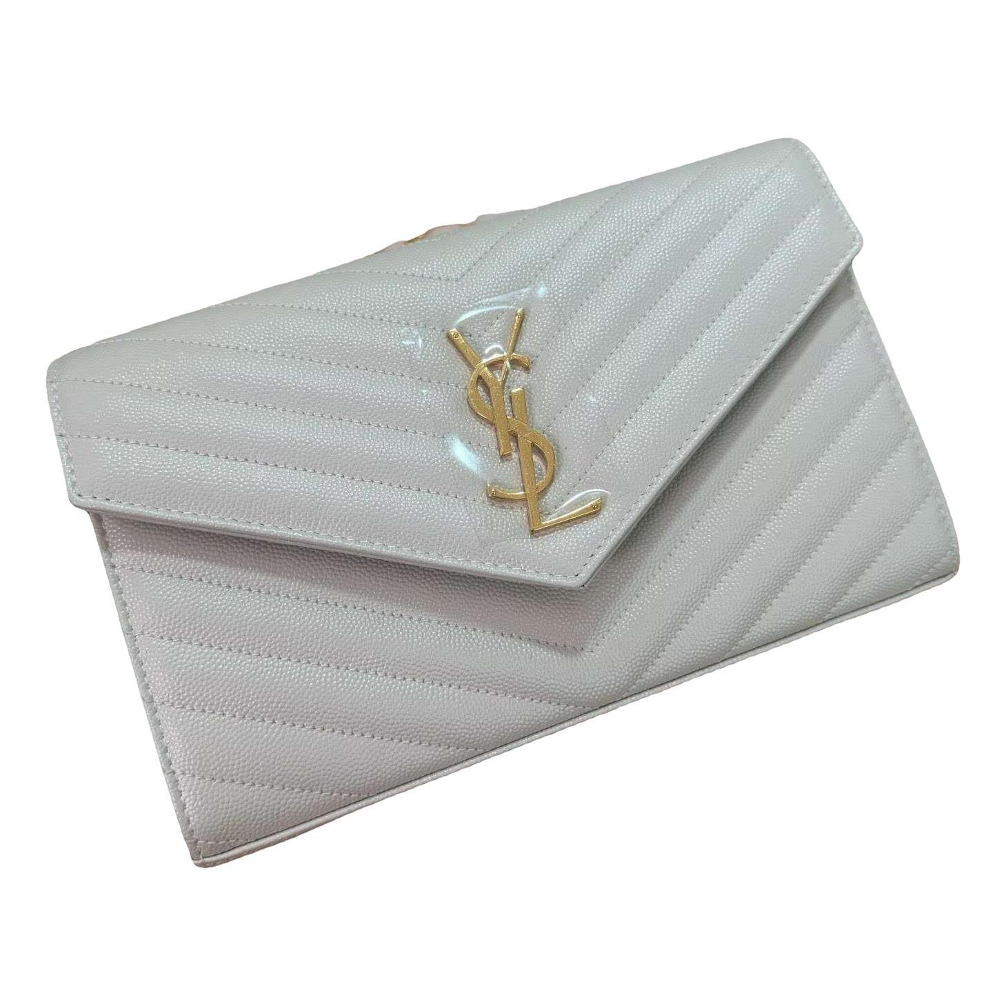 Portefeuille enveloppe leather handbag