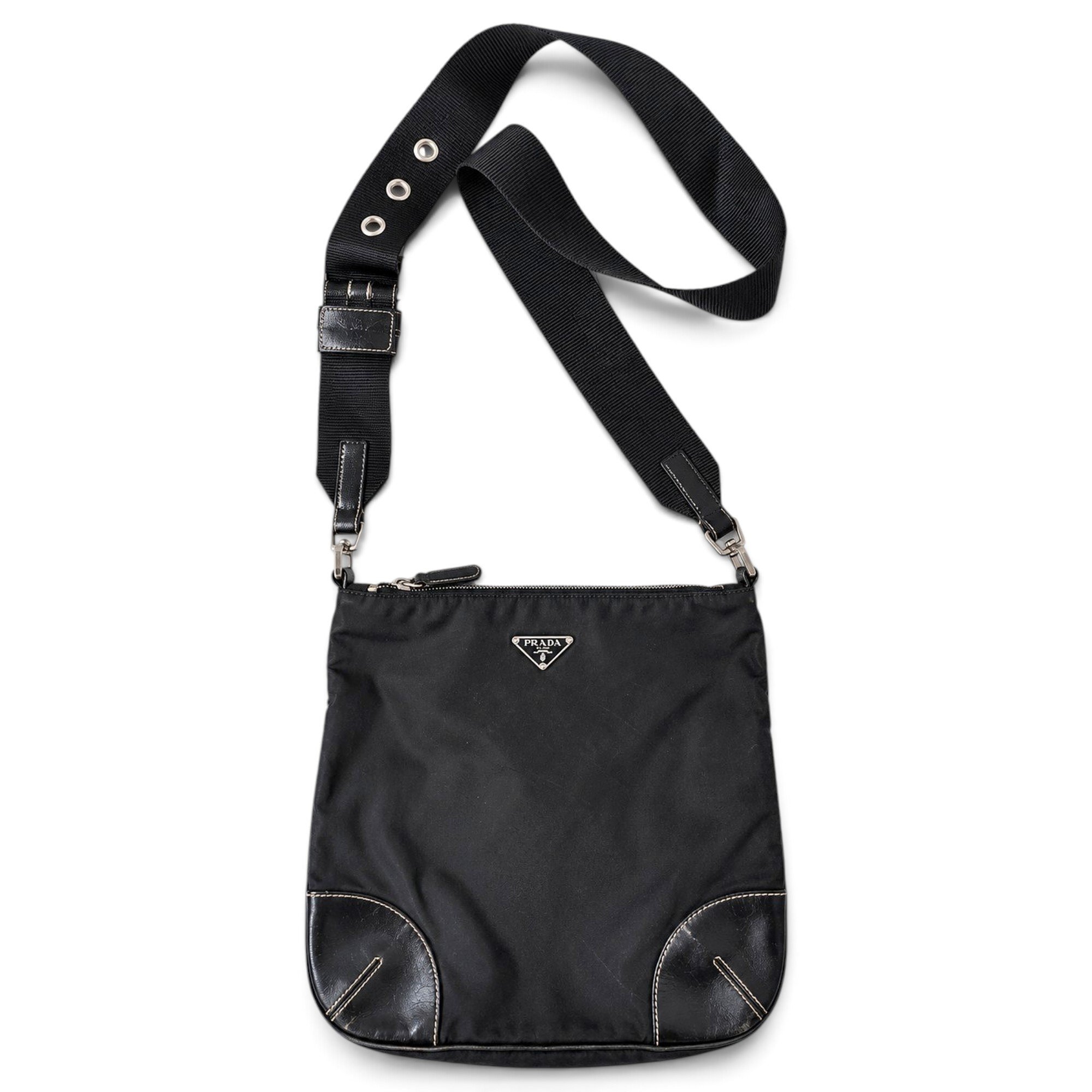 Vinyl crossbody bag